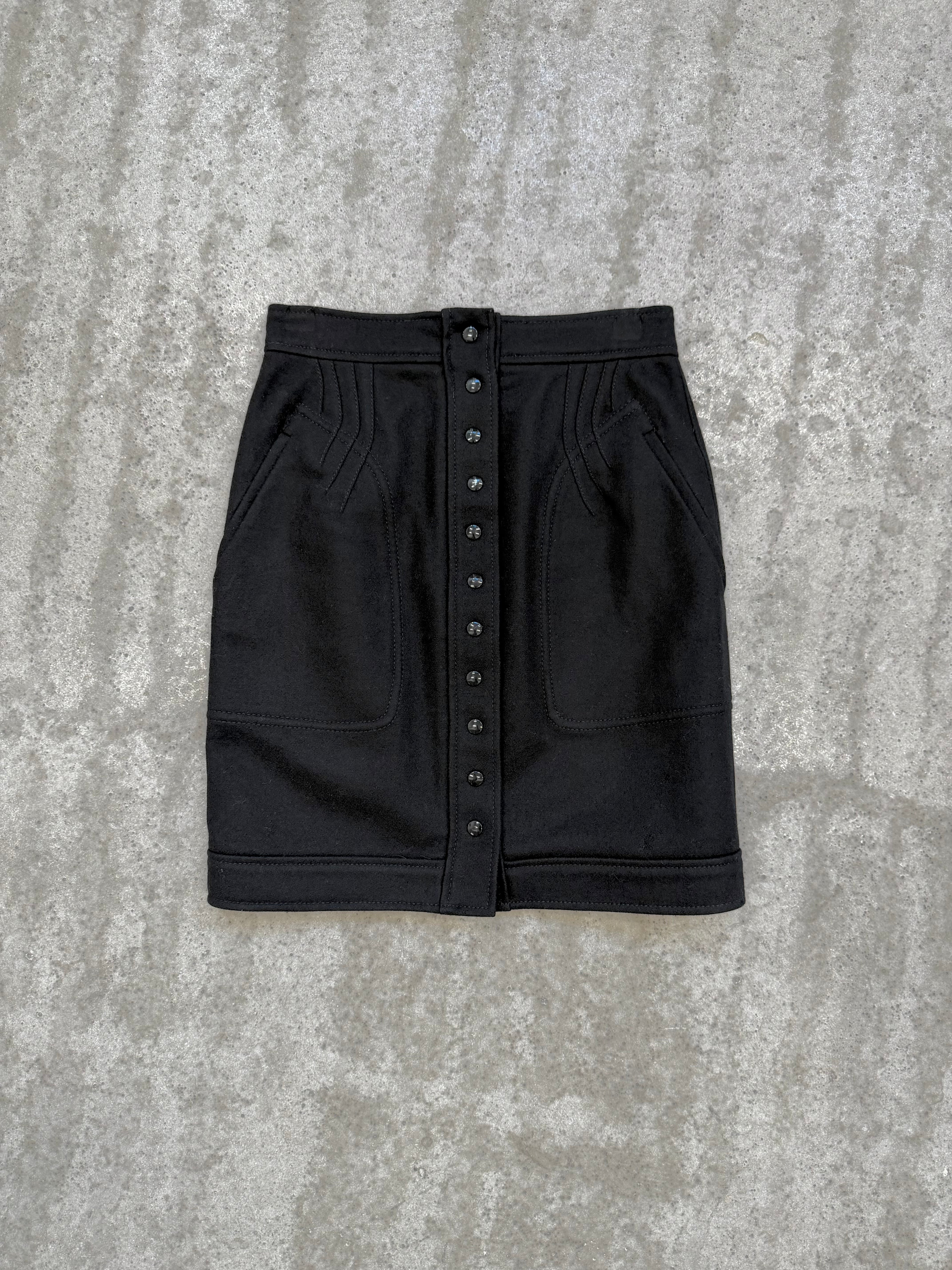 2003 Balenciaga by Nicolas Ghesquière Wool Skirt