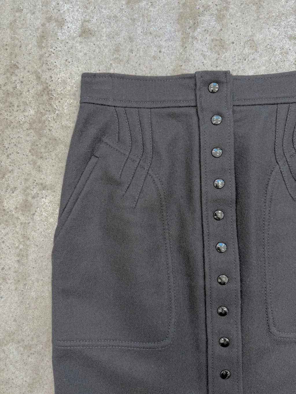 2003 Balenciaga by Nicolas Ghesquière Wool Skirt
