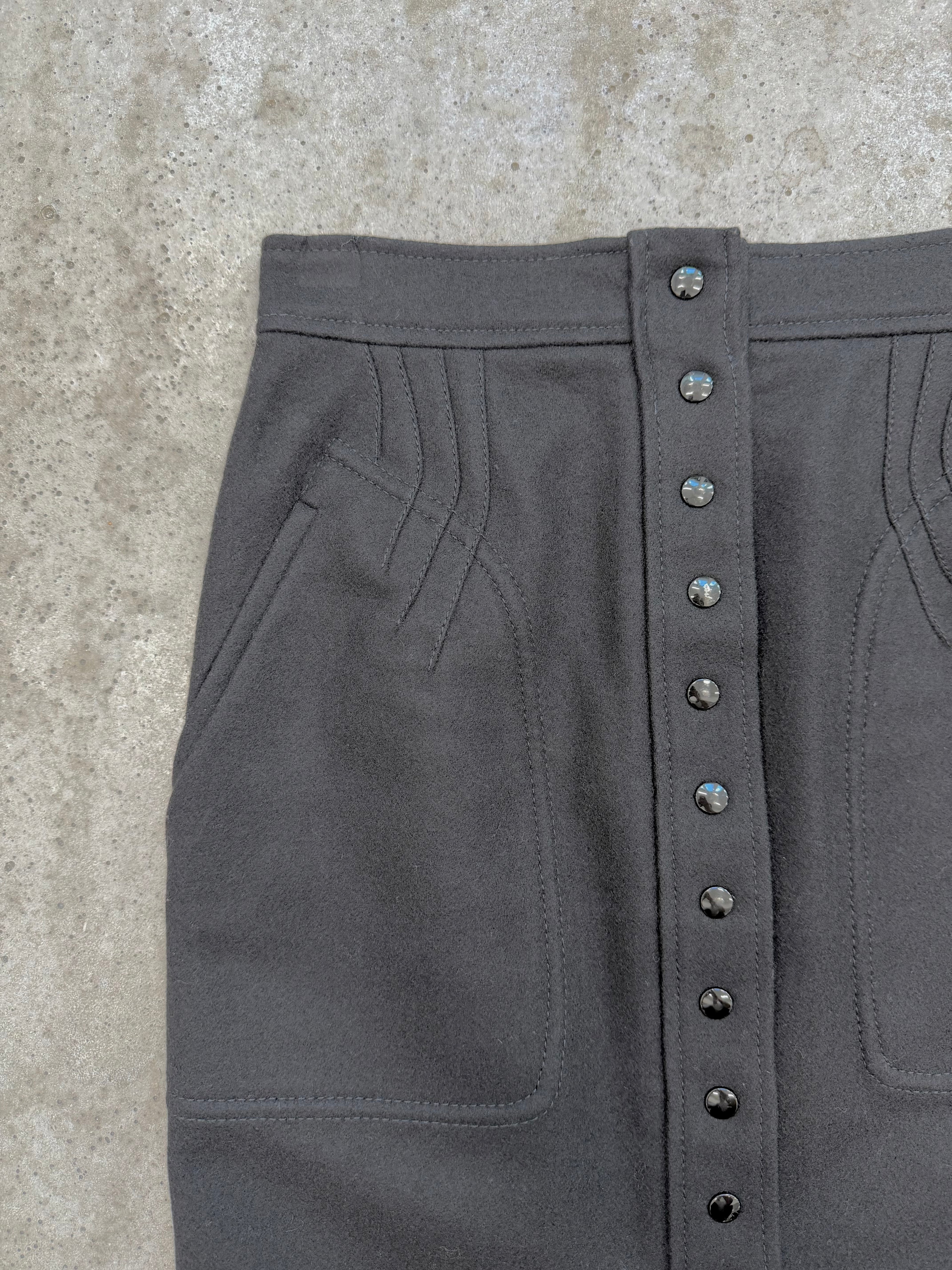2003 Balenciaga by Nicolas Ghesquière Wool Skirt