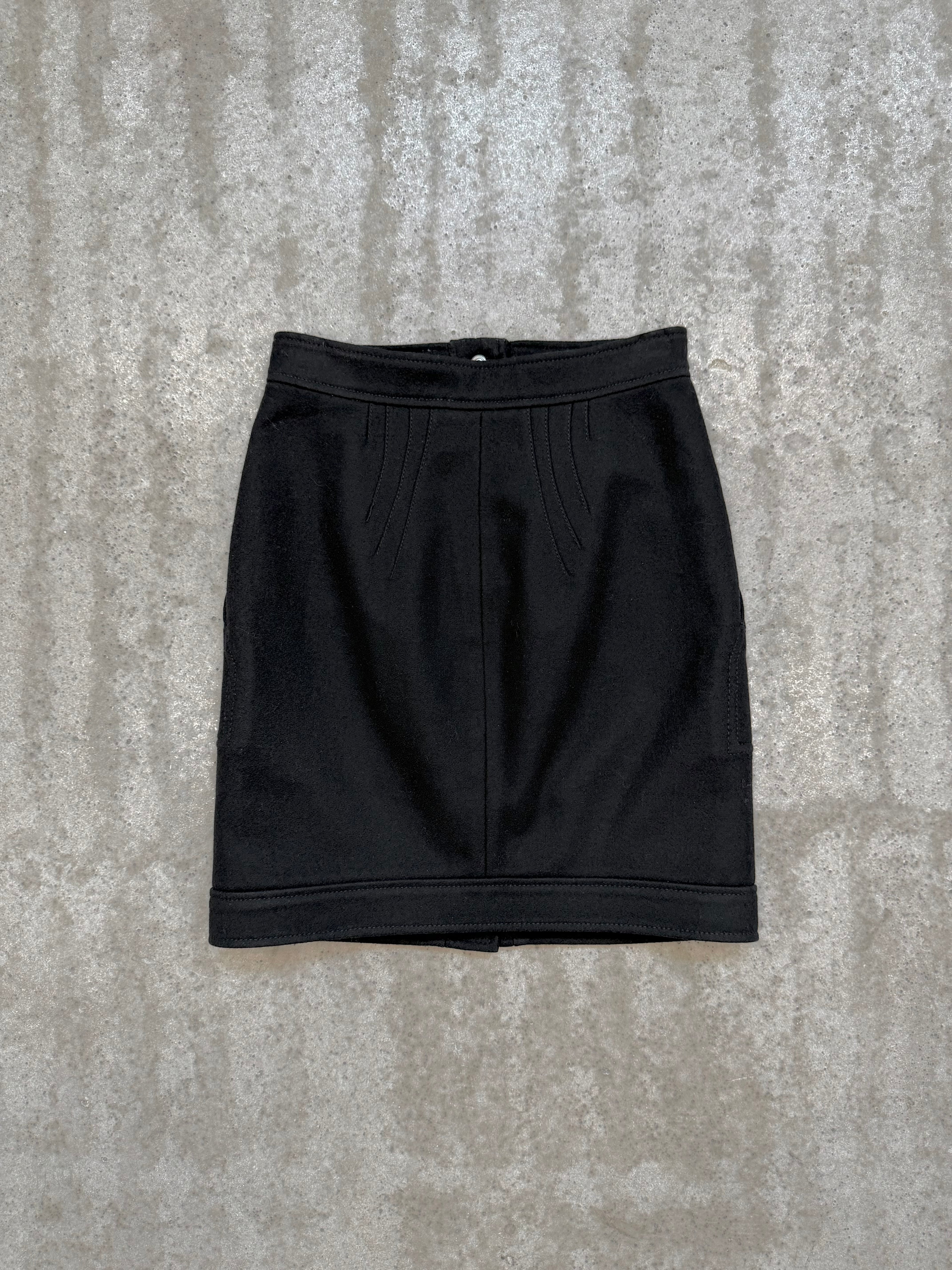 2003 Balenciaga by Nicolas Ghesquière Wool Skirt