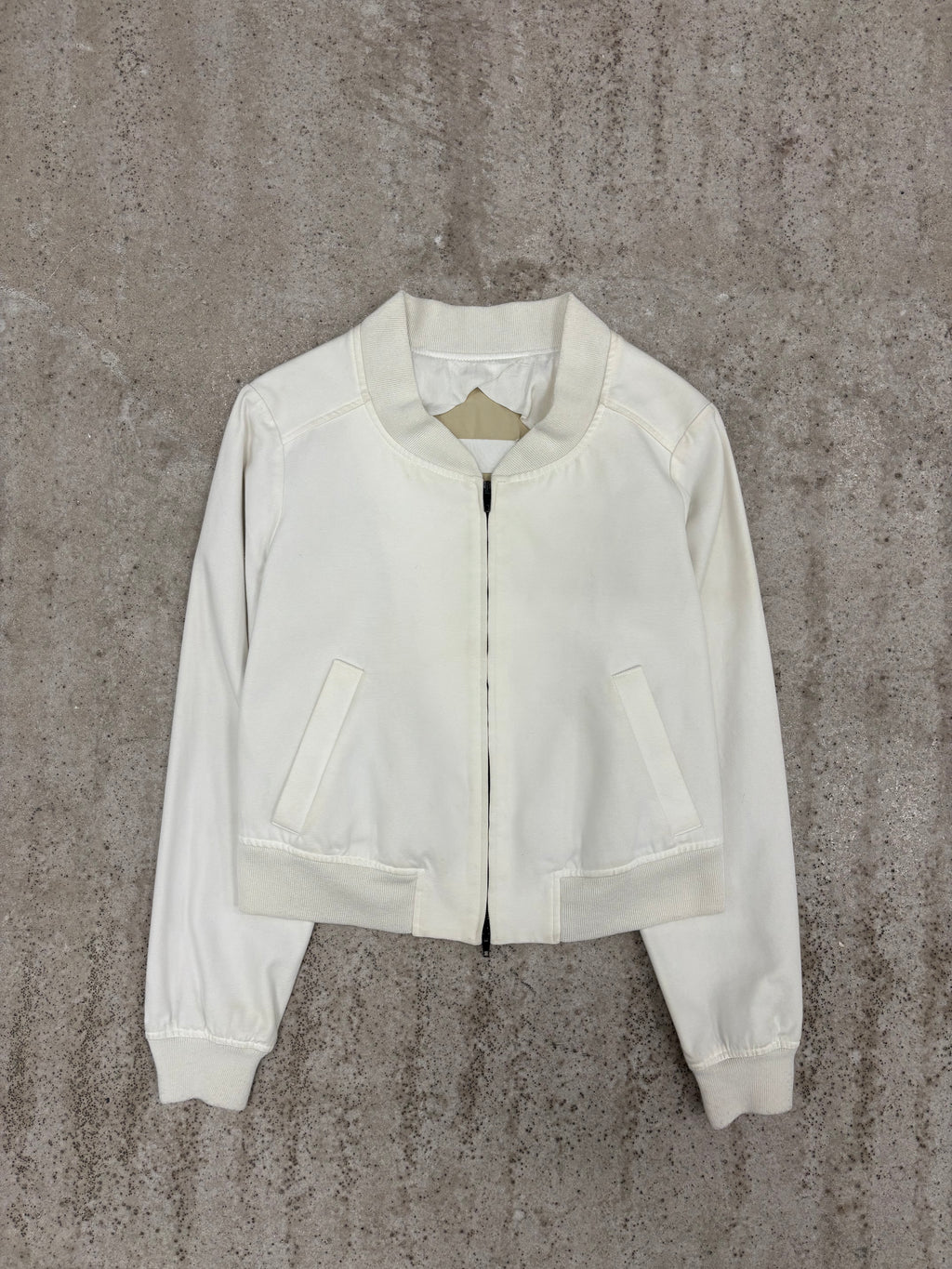 SS2004 Martin Margiela White Canvas Bomber Jacket
