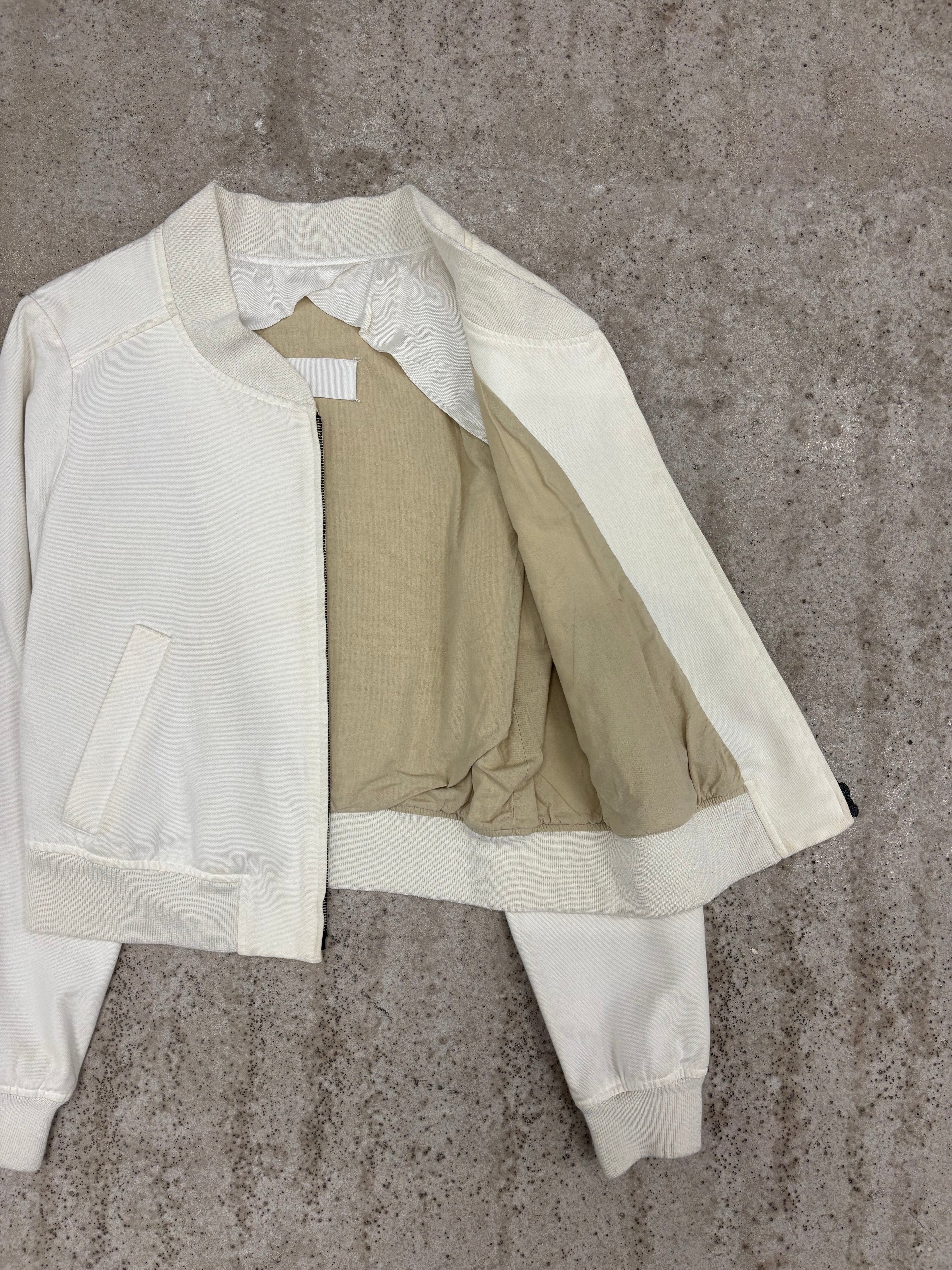 SS2004 Martin Margiela White Canvas Bomber Jacket
