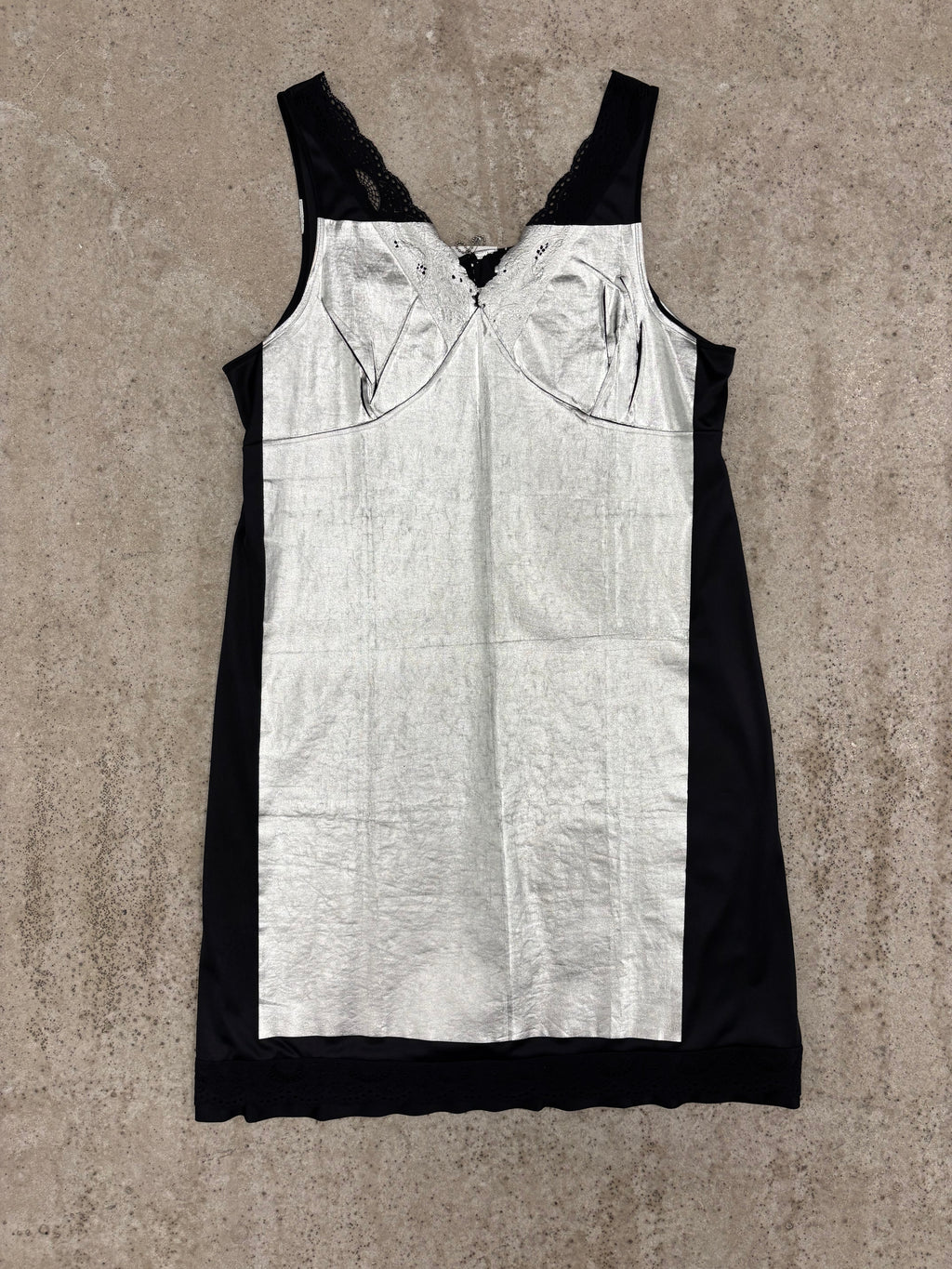 SS2003 Martin Margiela Artisanal Aluminium Foil Black Dress