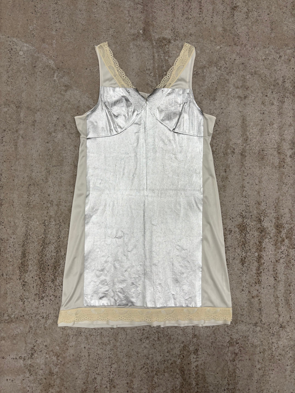 SS2003 Martin Margiela Artisanal Aluminium Foil White Dress