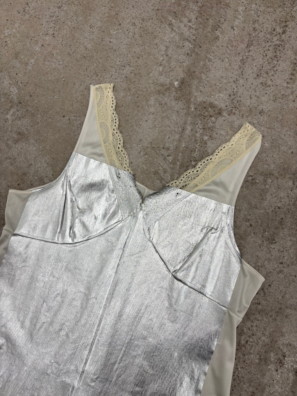 SS2003 Martin Margiela Artisanal Aluminium Foil White Dress