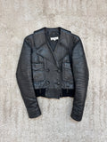 AW2002 Balenciaga by Nicolas Ghesquière Cropped Leather Jacket