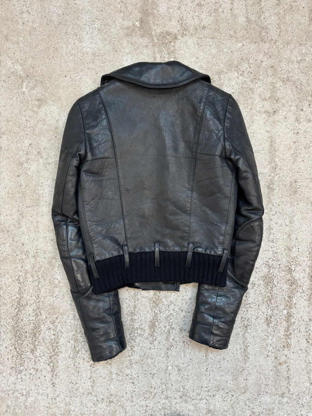 AW2002 Balenciaga by Nicolas Ghesquière Cropped Leather Jacket