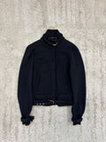 FW2000 Alexander McQueen High Neck Belted Wool Blouson