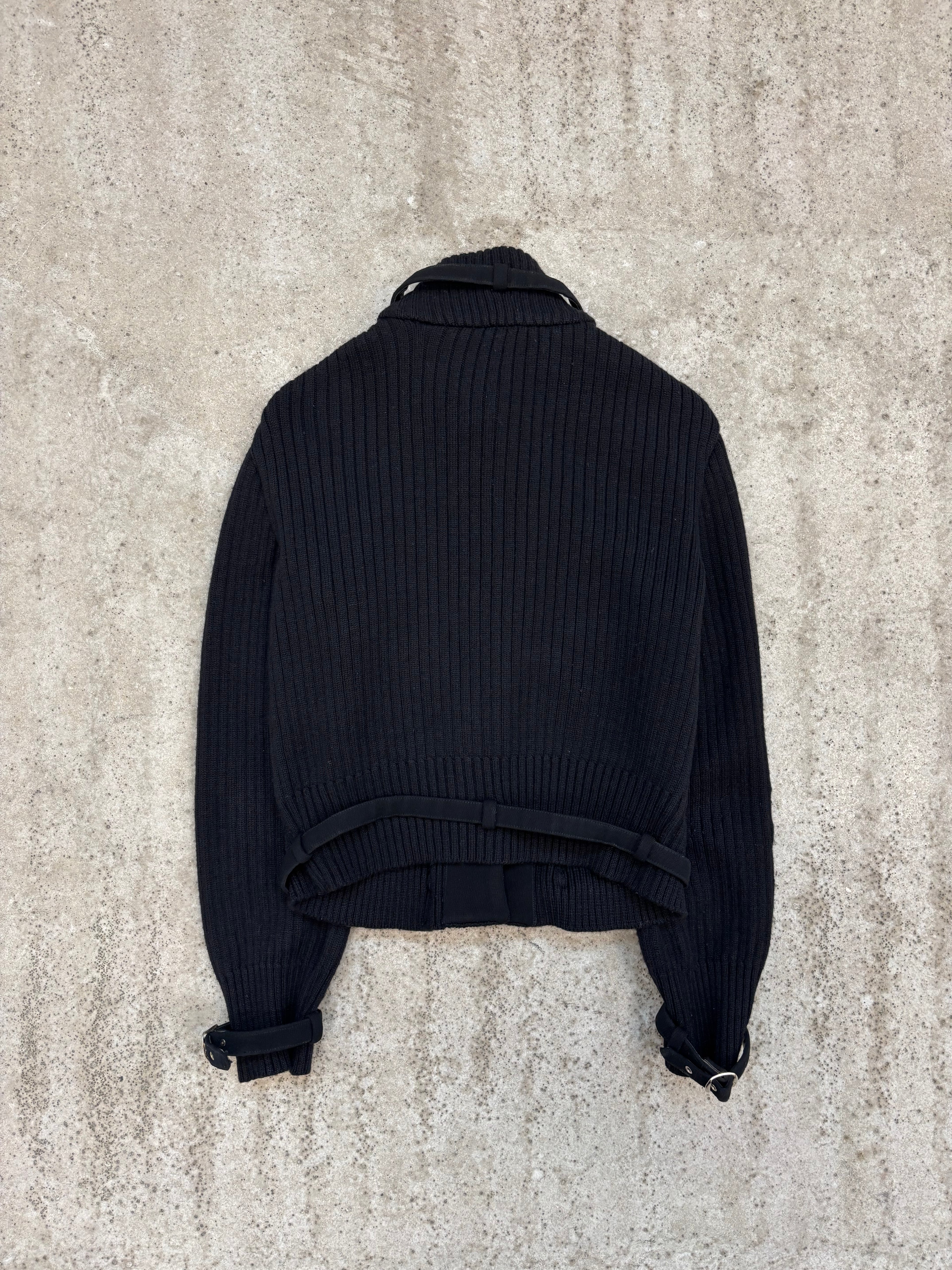 FW2000 Alexander McQueen High Neck Belted Wool Blouson