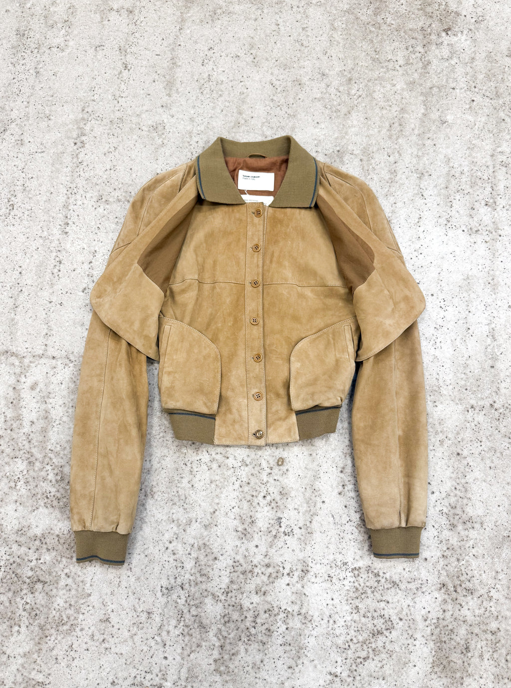 SS2004 Hussein Chalayan 'Temporal Meditations' Layered Suede Jacket