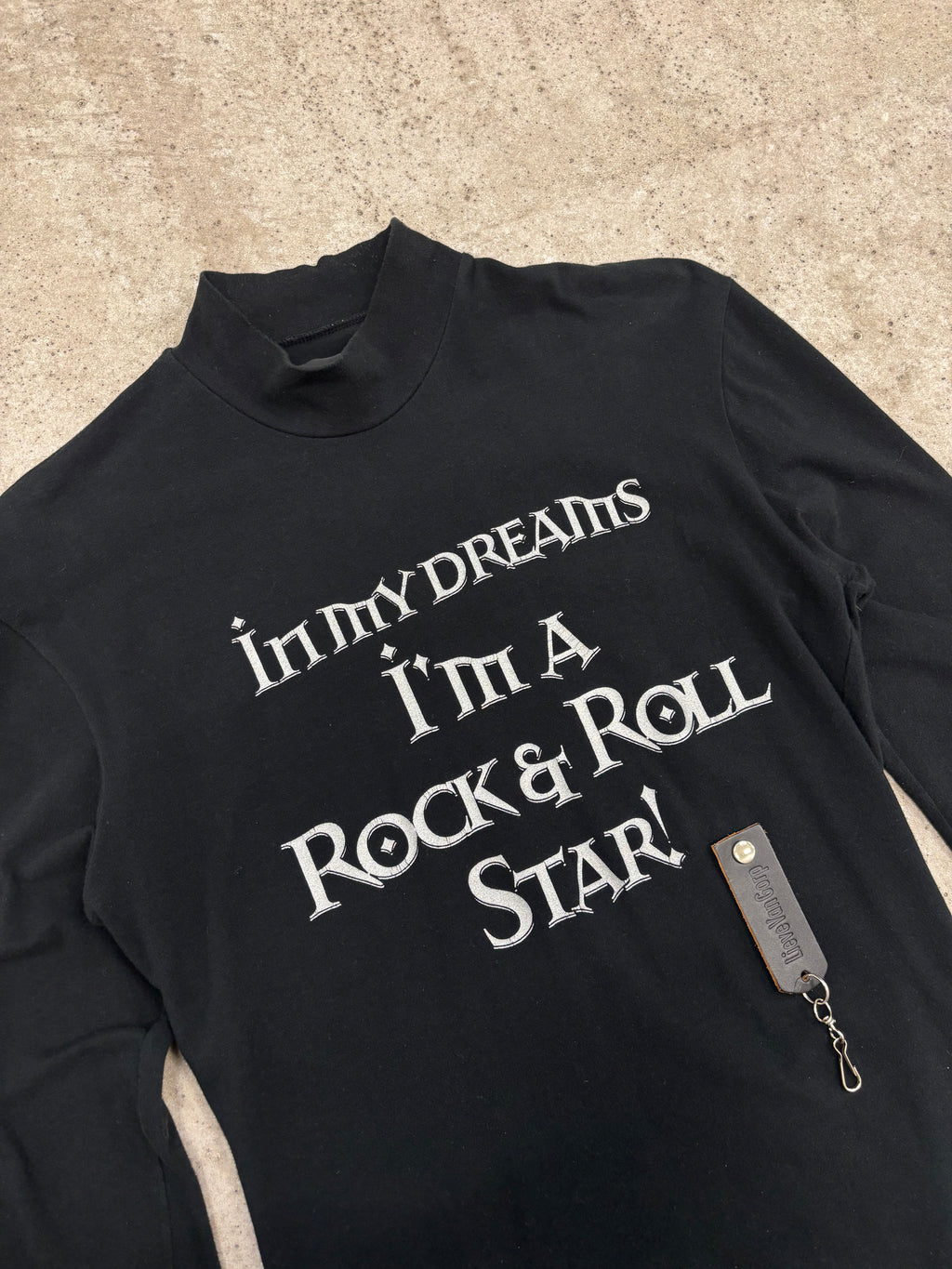 AW2000 Lieve Van Gorp 'Rock N Roll Star' High-Neck With Removable Leather Tag