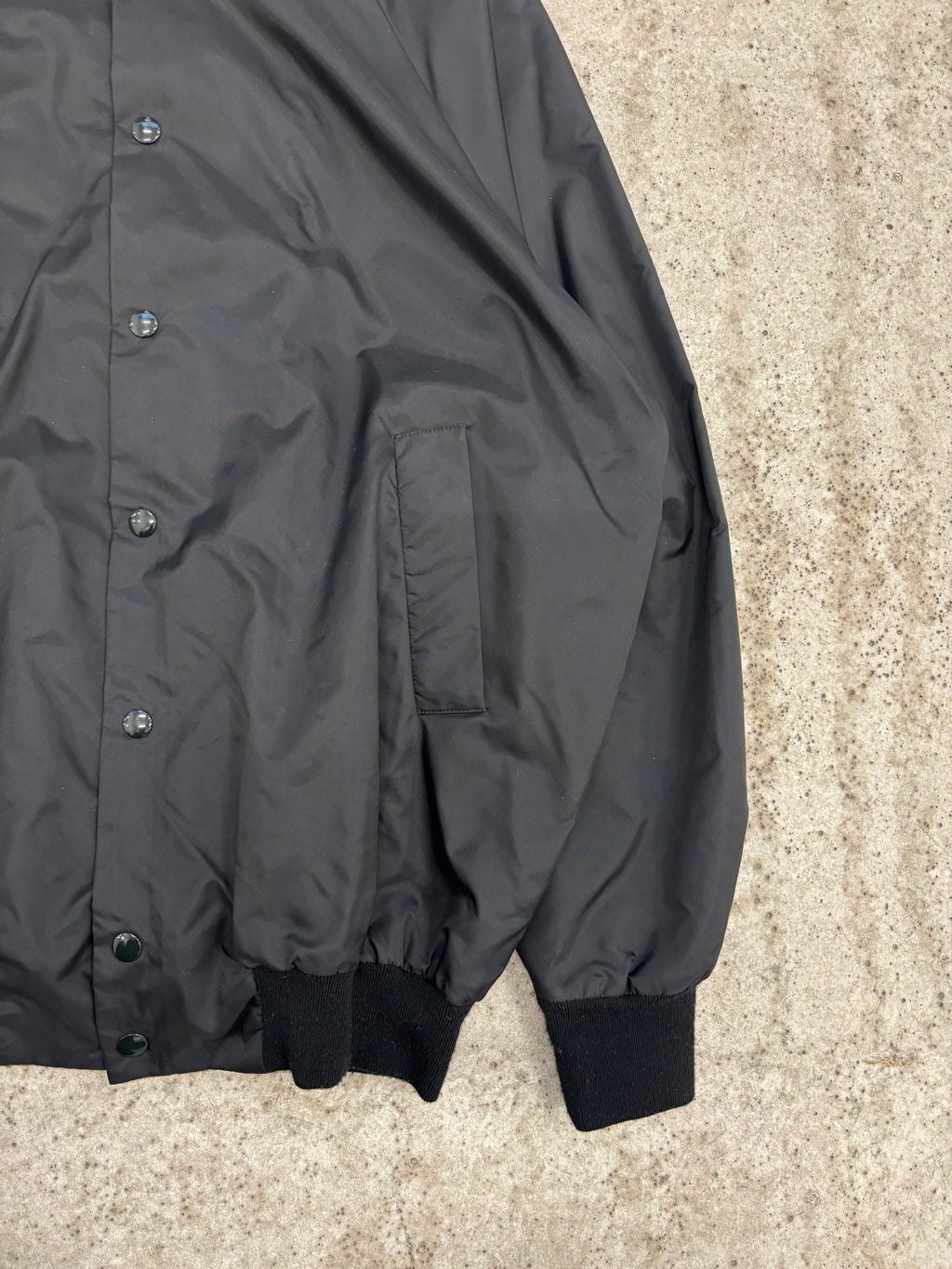 AW1997 Raf Simons Oversize Coach Jacket With Integrated Zip-Up Hoodie Trompe-L'Oeil