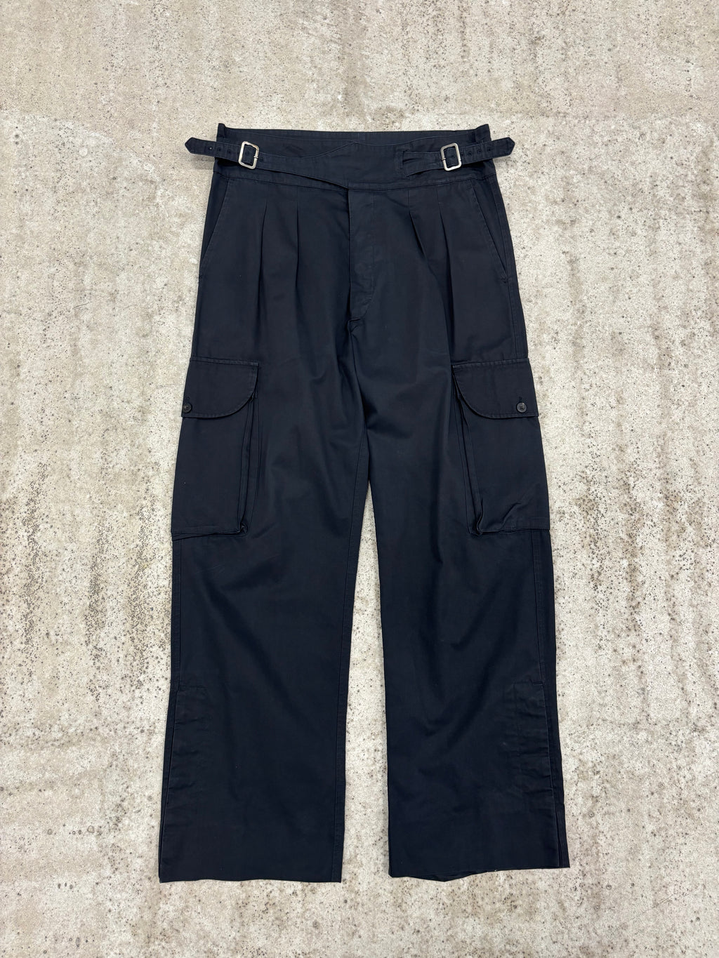 00's Gucci by Tom Ford Wide-Leg Pleated Cargo Pants With Double Cinch Waist