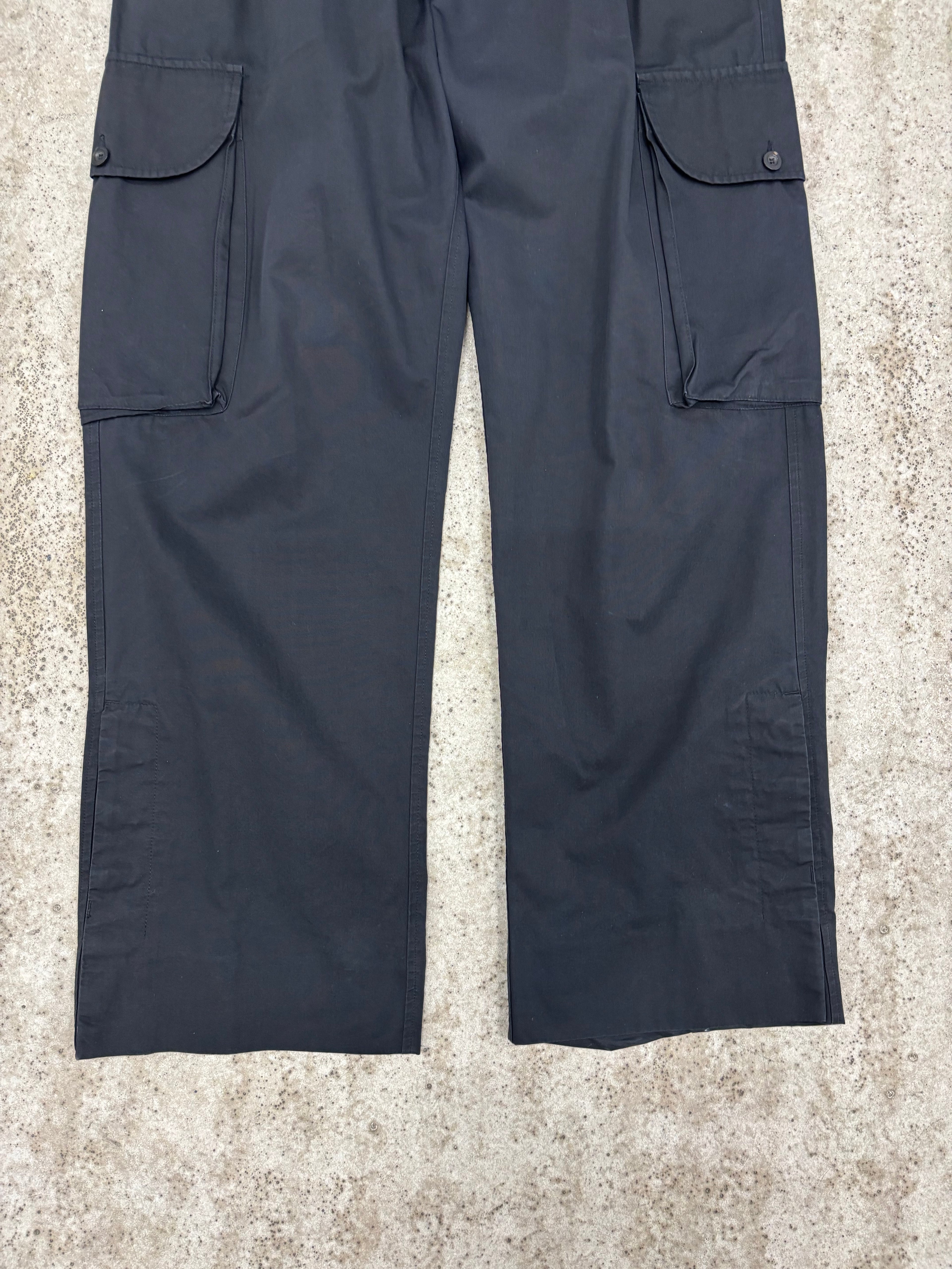 00's Gucci by Tom Ford Wide-Leg Pleated Cargo Pants With Double Cinch Waist