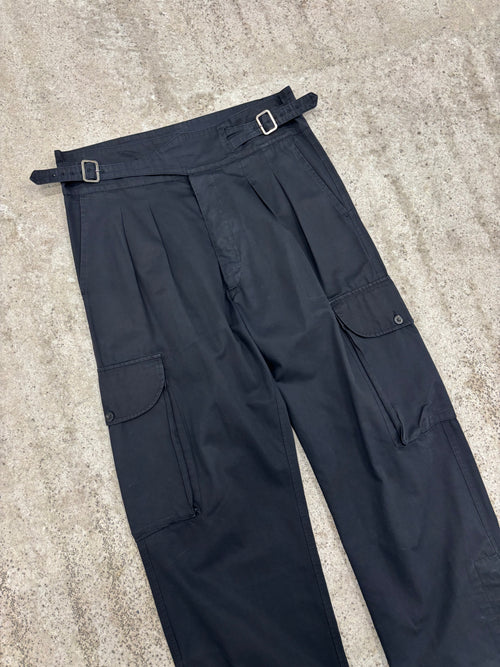 00's Gucci by Tom Ford Wide-Leg Pleated Cargo Pants With Double Cinch Waist