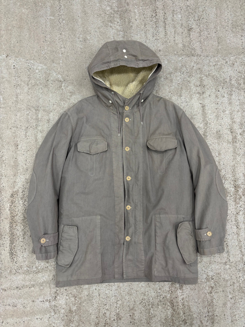 1999 Helmut Lang Austrian Army Parka With Removable Pile Liner