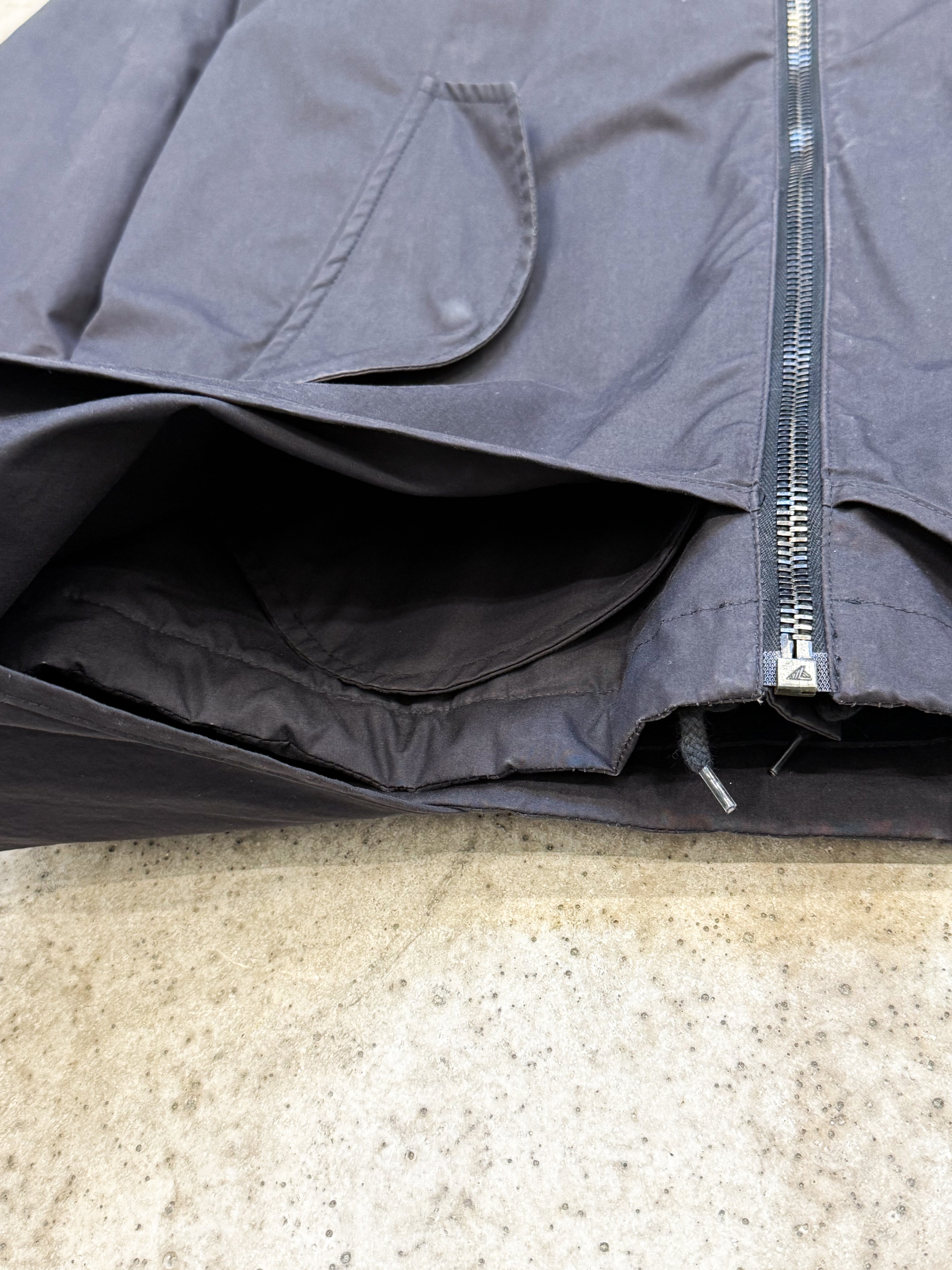 AW2004 Helmut Lang Layered Parka With Extended Sides And Fleece Lining