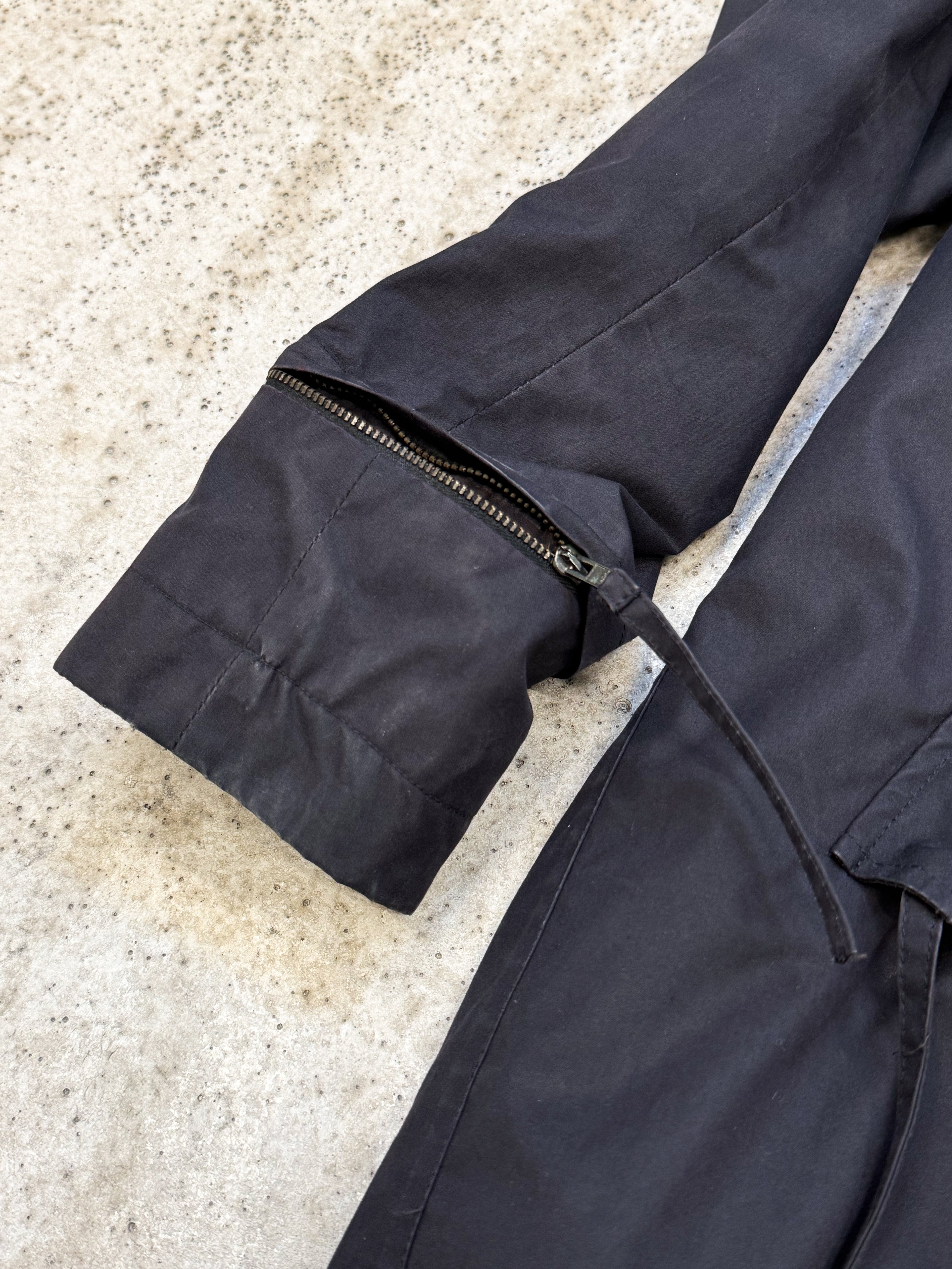 AW2004 Helmut Lang Layered Parka With Extended Sides And Fleece Lining