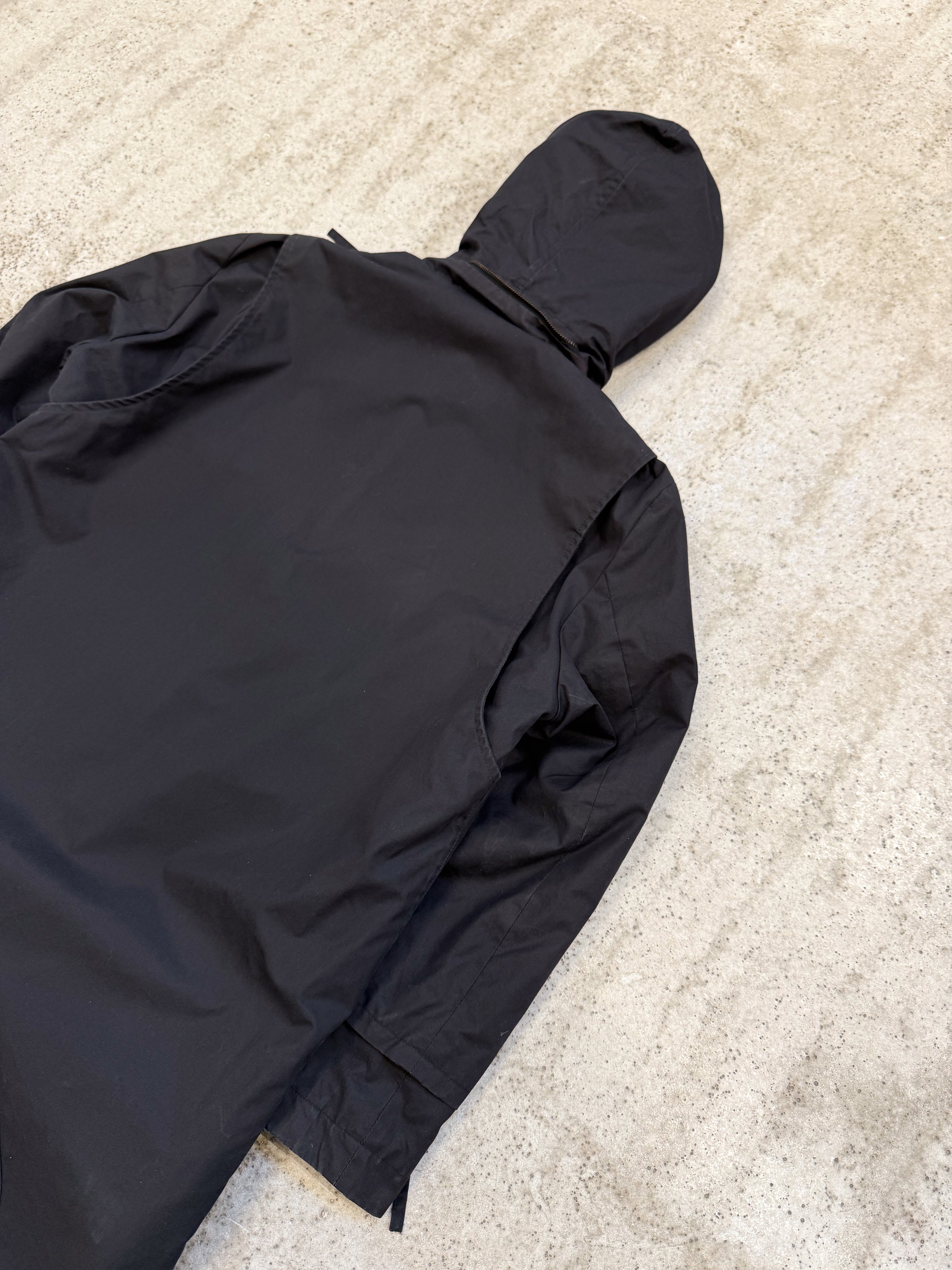 AW2004 Helmut Lang Layered Parka With Extended Sides And Fleece Lining