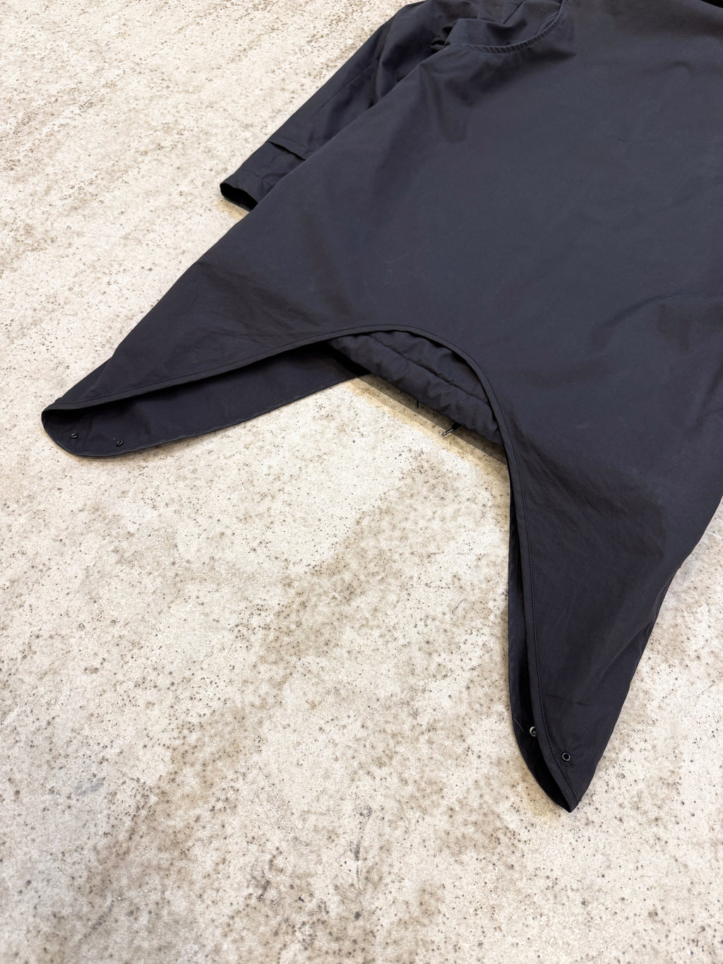 AW2004 Helmut Lang Layered Parka With Extended Sides And Fleece Lining