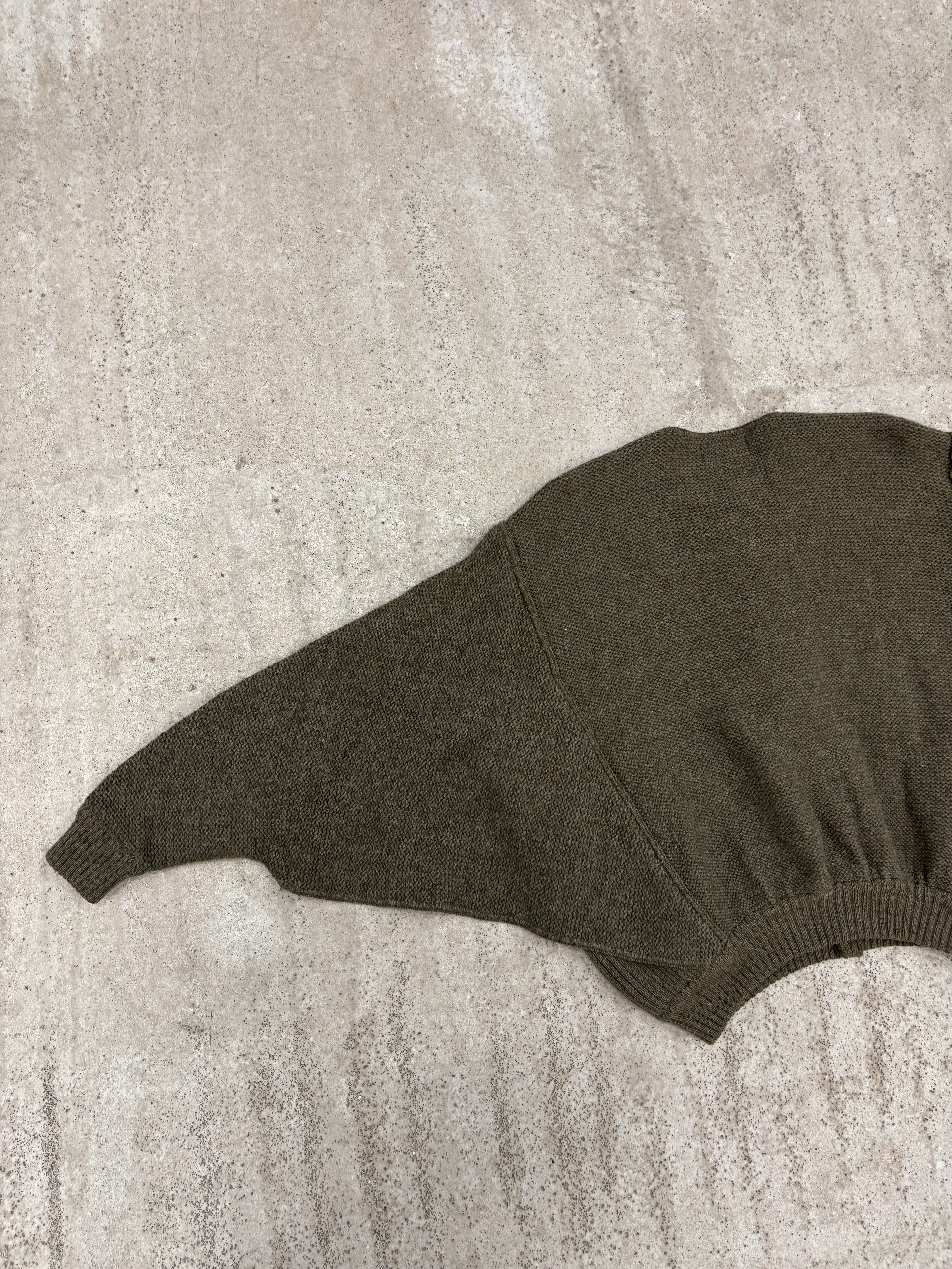 1970's Issey Miyake Butterfly Double-Layer Wool Cardigan With Snap Closure