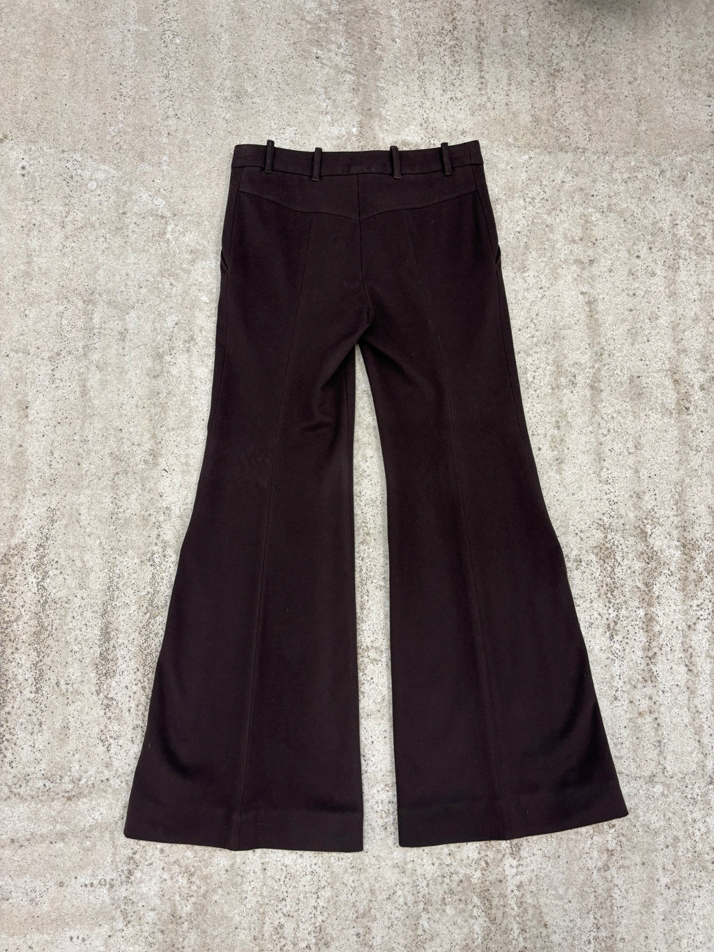 AW2001 Alexander McQueen Flare Brown Wool Trousers