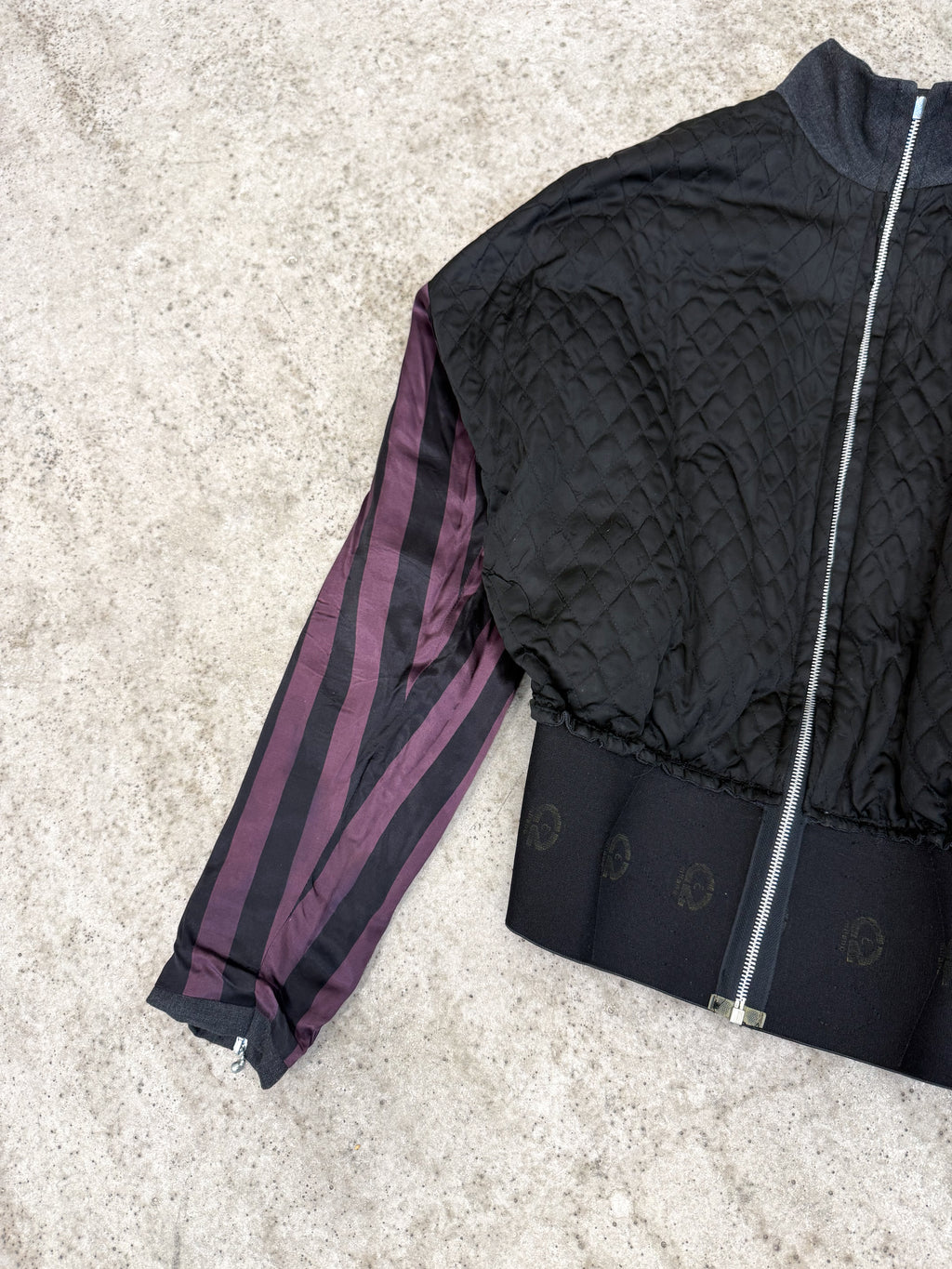 1980's Jean Paul Gaultier Homme pour Gibo Corseted Wool Jacket With Metal Buckles