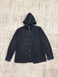 AW02-03 Raf Simons 'Virginia Creeper' Button-Up/Zipped Hoodie Hybrid With N2B Hood