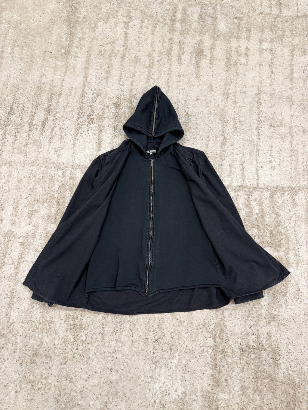 AW02-03 Raf Simons 'Virginia Creeper' Button-Up/Zipped Hoodie Hybrid With N2B Hood