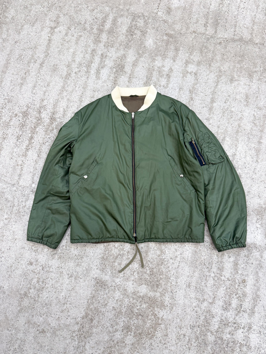 1990's Helmut Lang Light MA-1 Jacket With Contrasting Collar