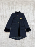 FW2007 Balenciaga by Nicolas Ghesquière Wool Coat With Chinese Embroidery
