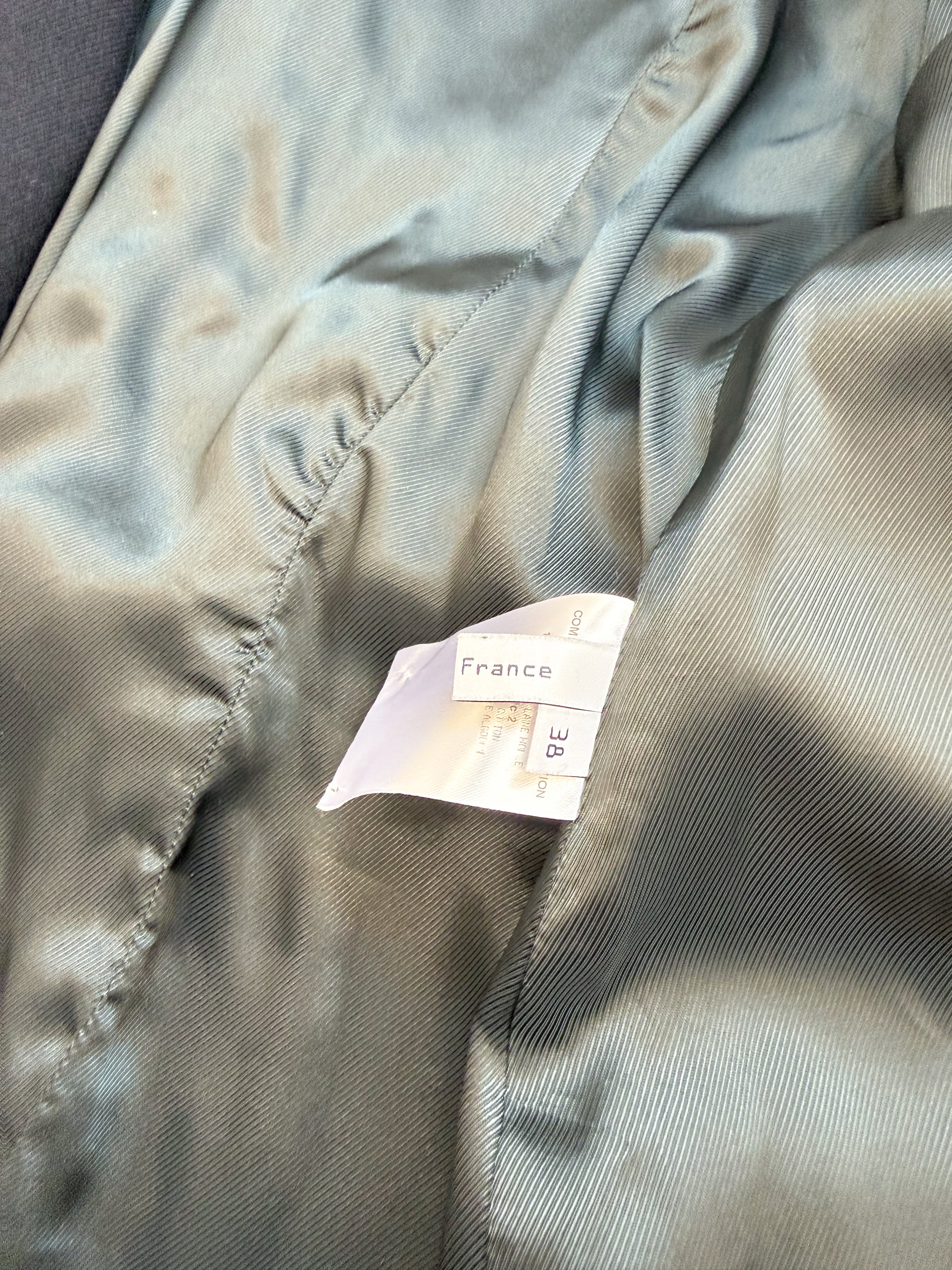 FW2007 Balenciaga by Nicolas Ghesquière Wool Coat With Chinese Embroidery