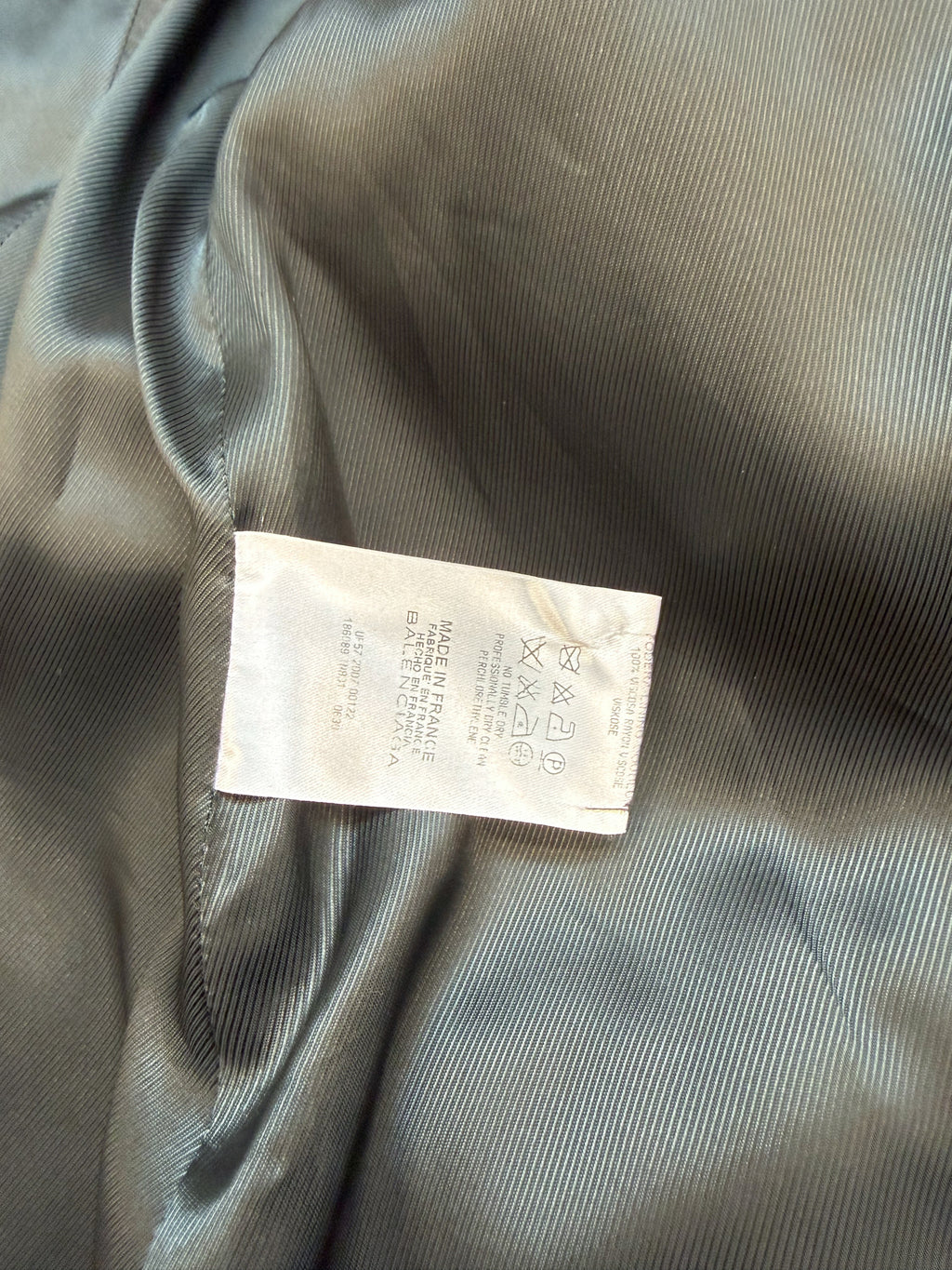 FW2007 Balenciaga by Nicolas Ghesquière Wool Coat With Chinese Embroidery