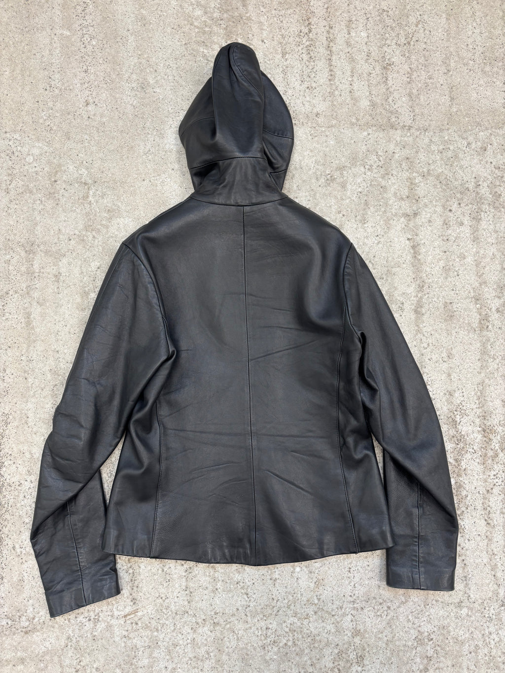 1990's Vexed Generation Ninja Hooded Leather Jacket