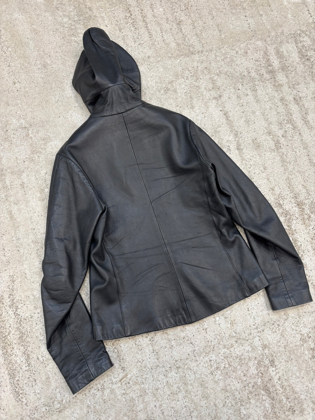 1990's Vexed Generation Ninja Hooded Leather Jacket