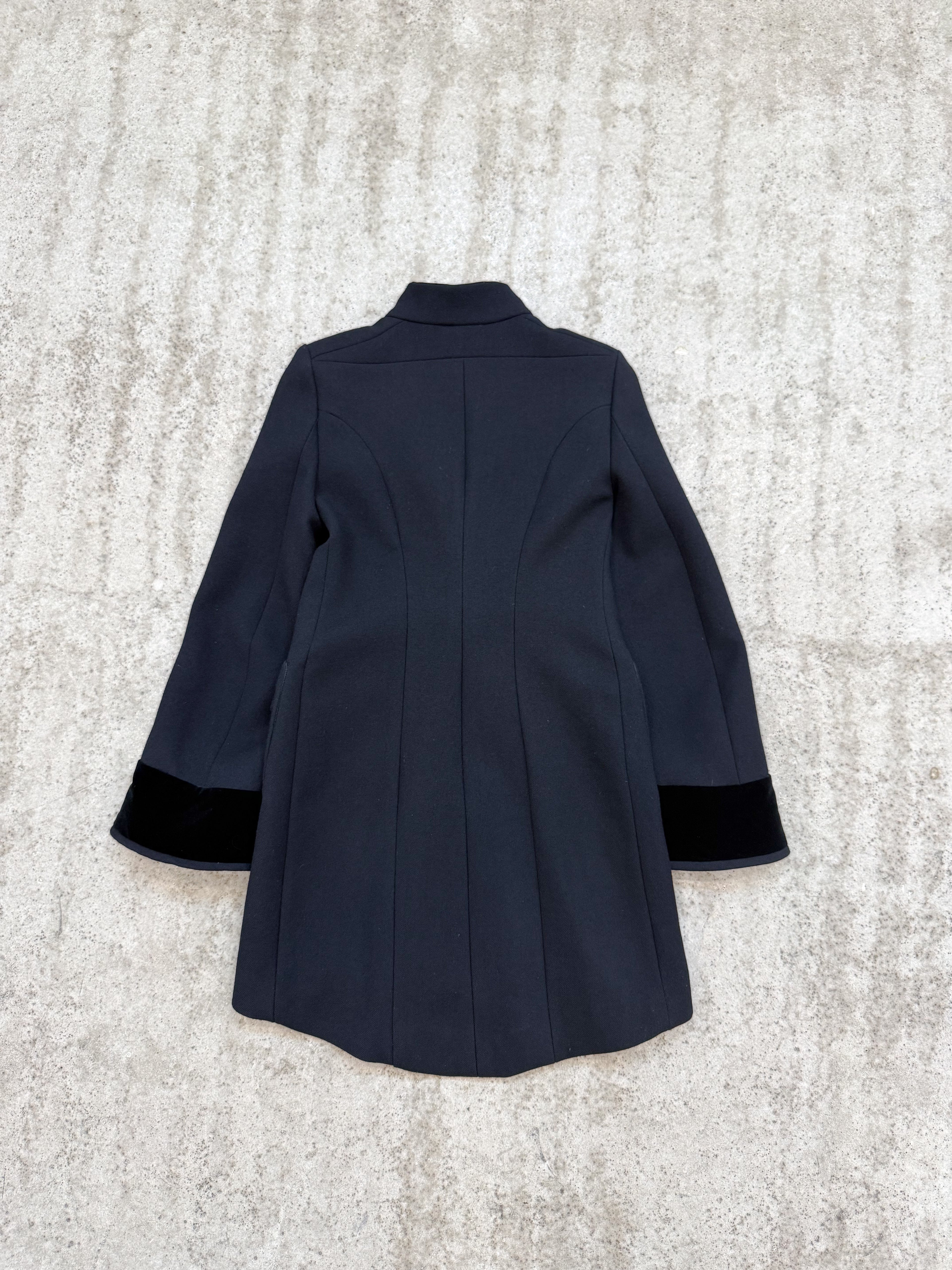 FW2007 Balenciaga by Nicolas Ghesquière Wool Coat With Chinese Embroidery