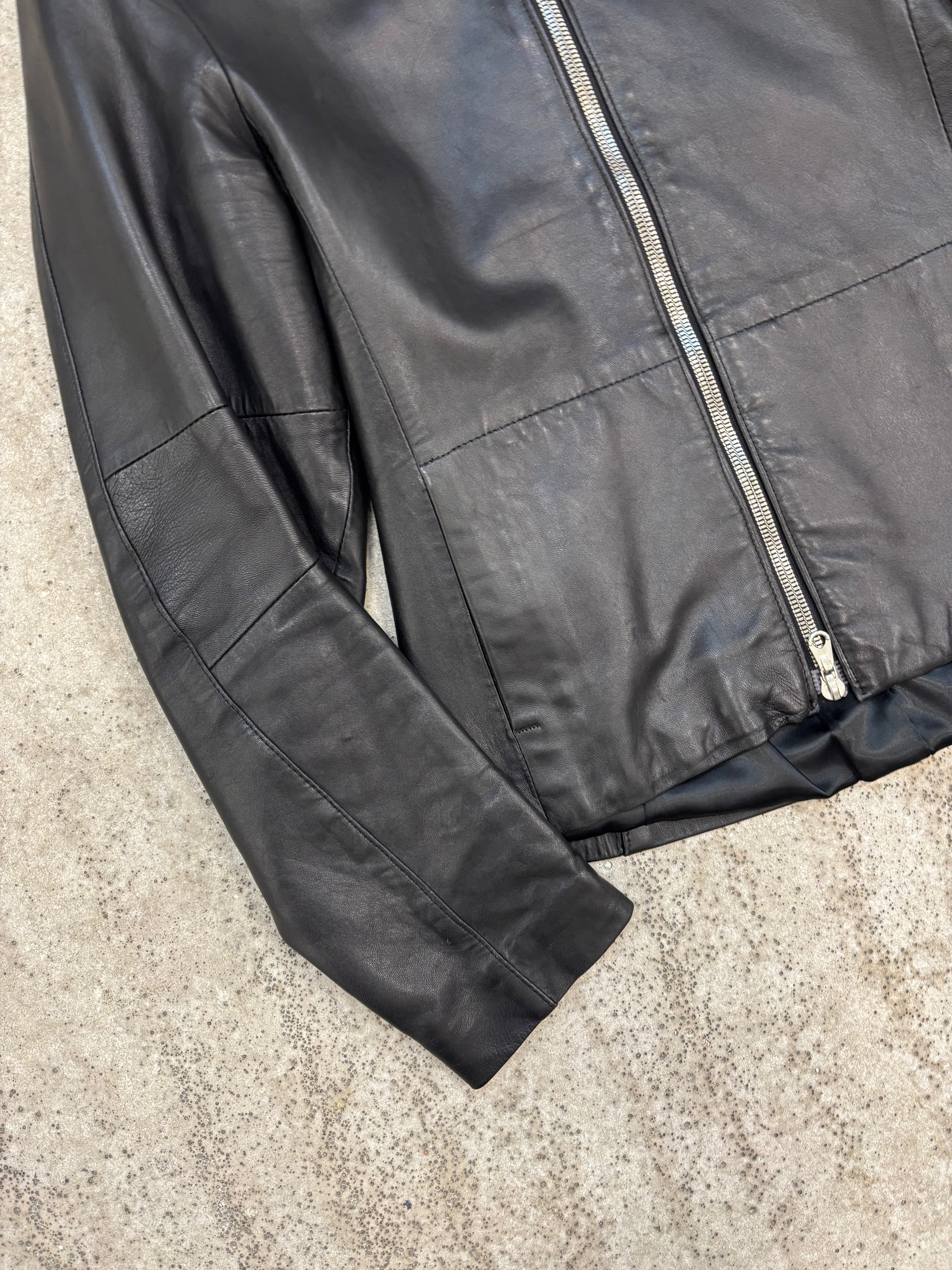 1990's Vexed Generation Ninja High-Neck Leather Jacket