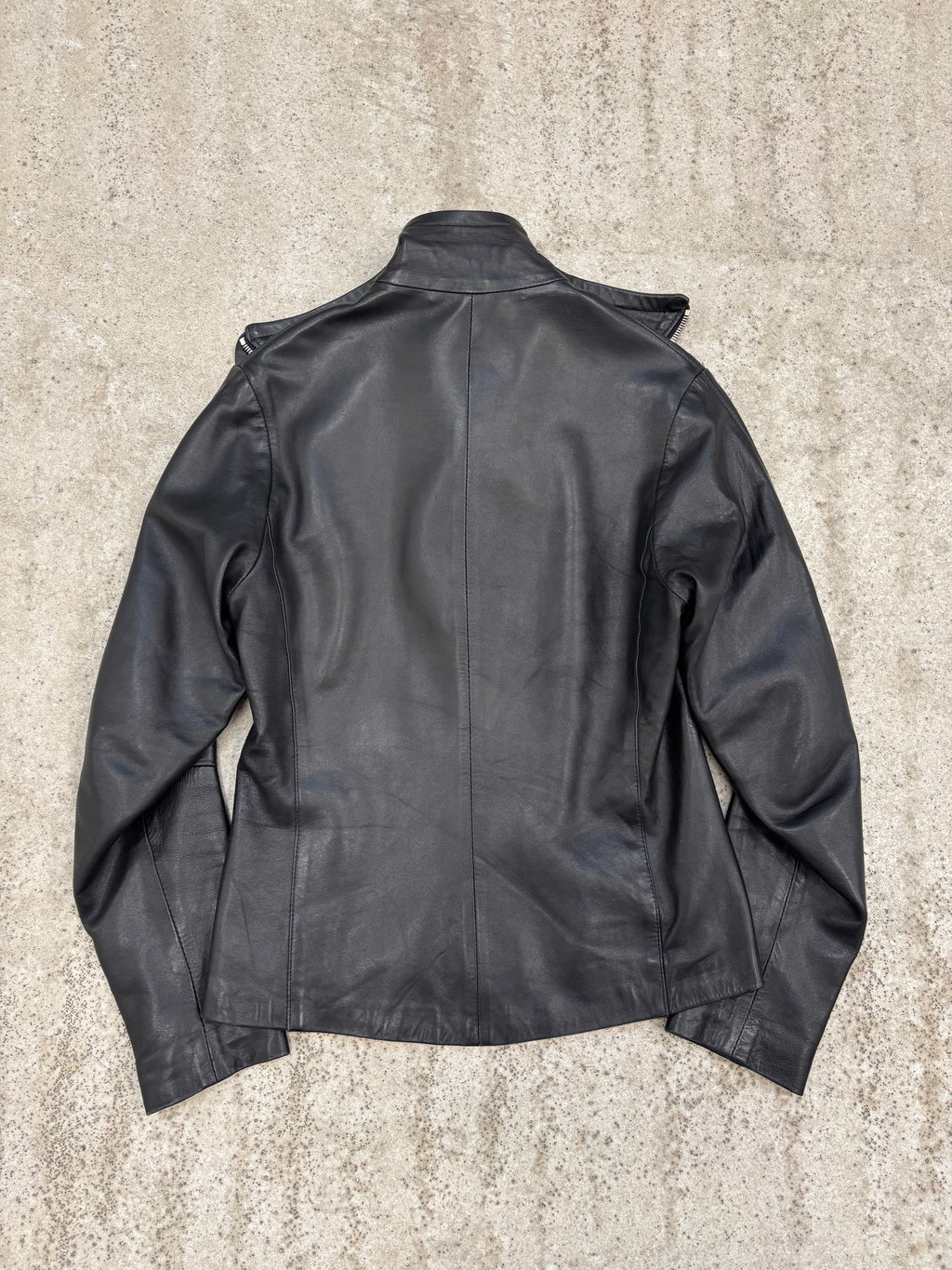 1990's Vexed Generation Ninja High-Neck Leather Jacket