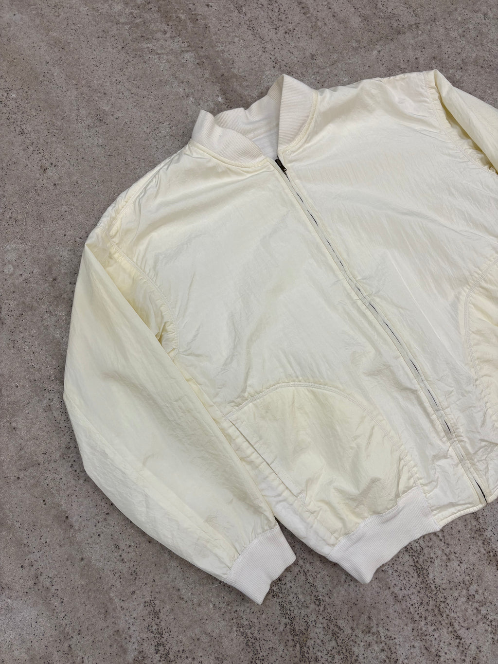 1980's Issey Miyake Reversible Nylon Light Bomber With Cotton Padding