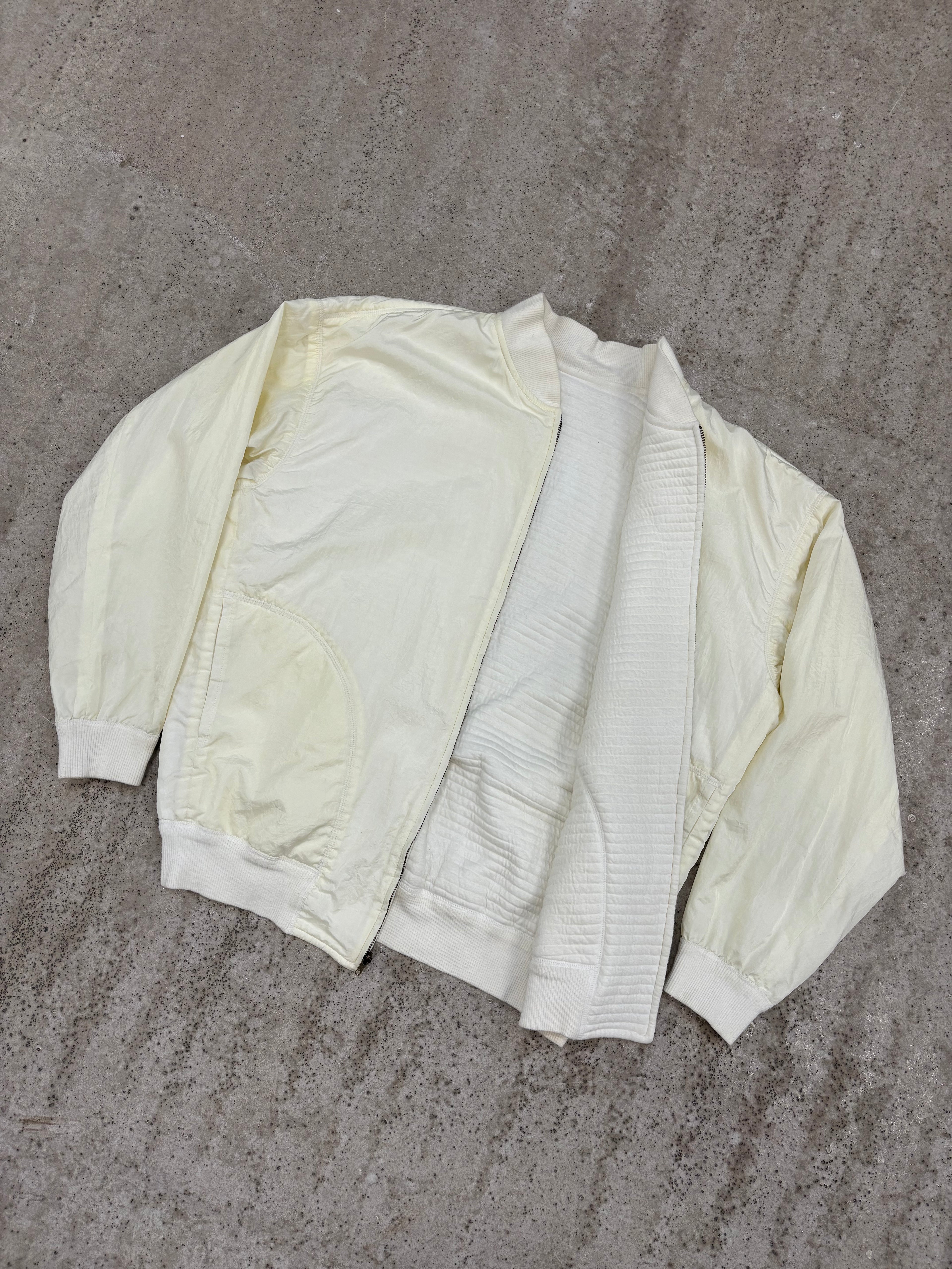1980's Issey Miyake Reversible Nylon Light Bomber With Cotton Padding