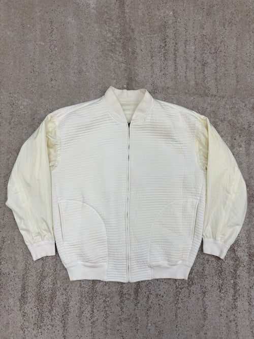 1980's Issey Miyake Reversible Nylon Light Bomber With Cotton Padding