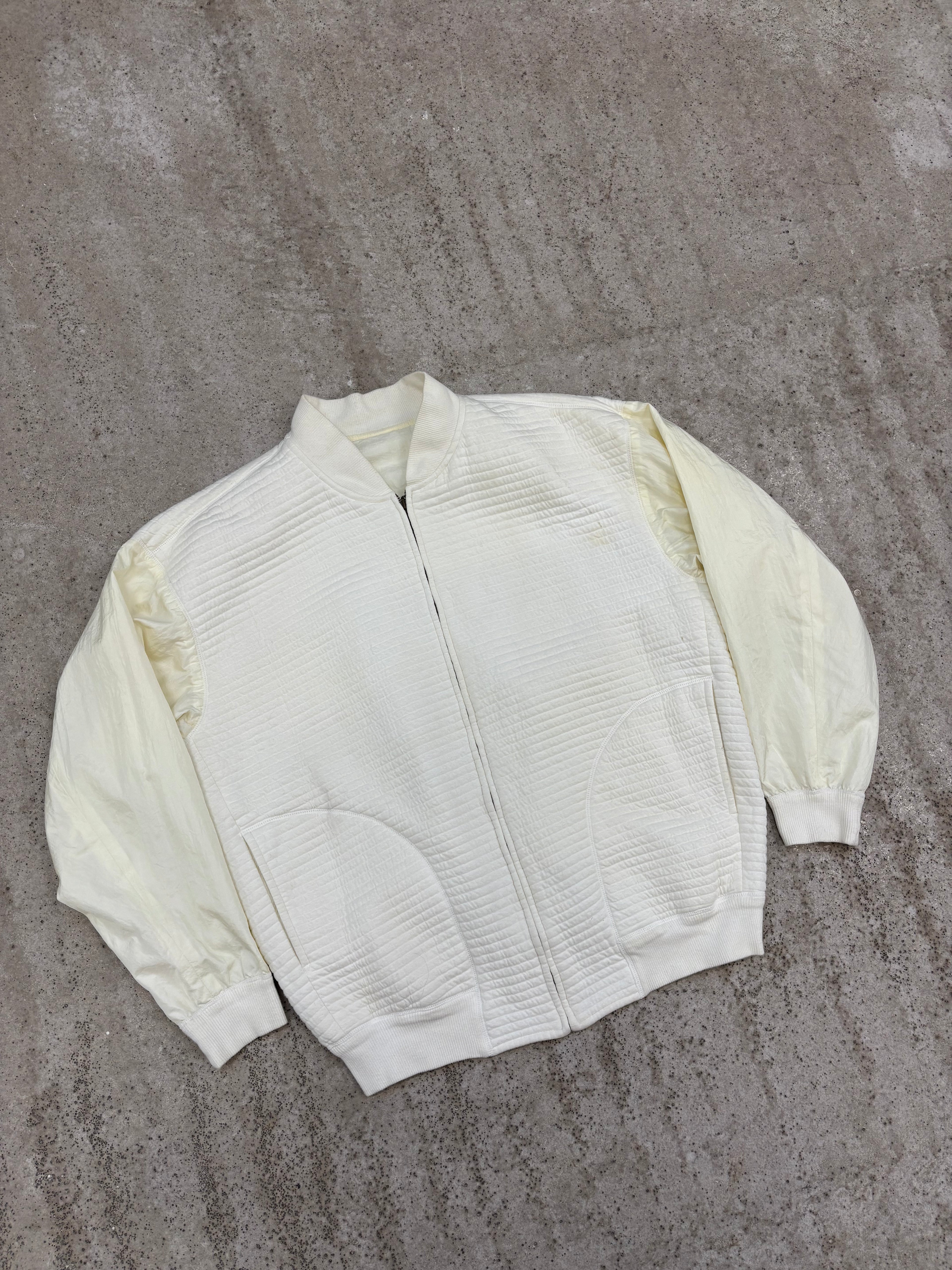 1980's Issey Miyake Reversible Nylon Light Bomber With Cotton Padding