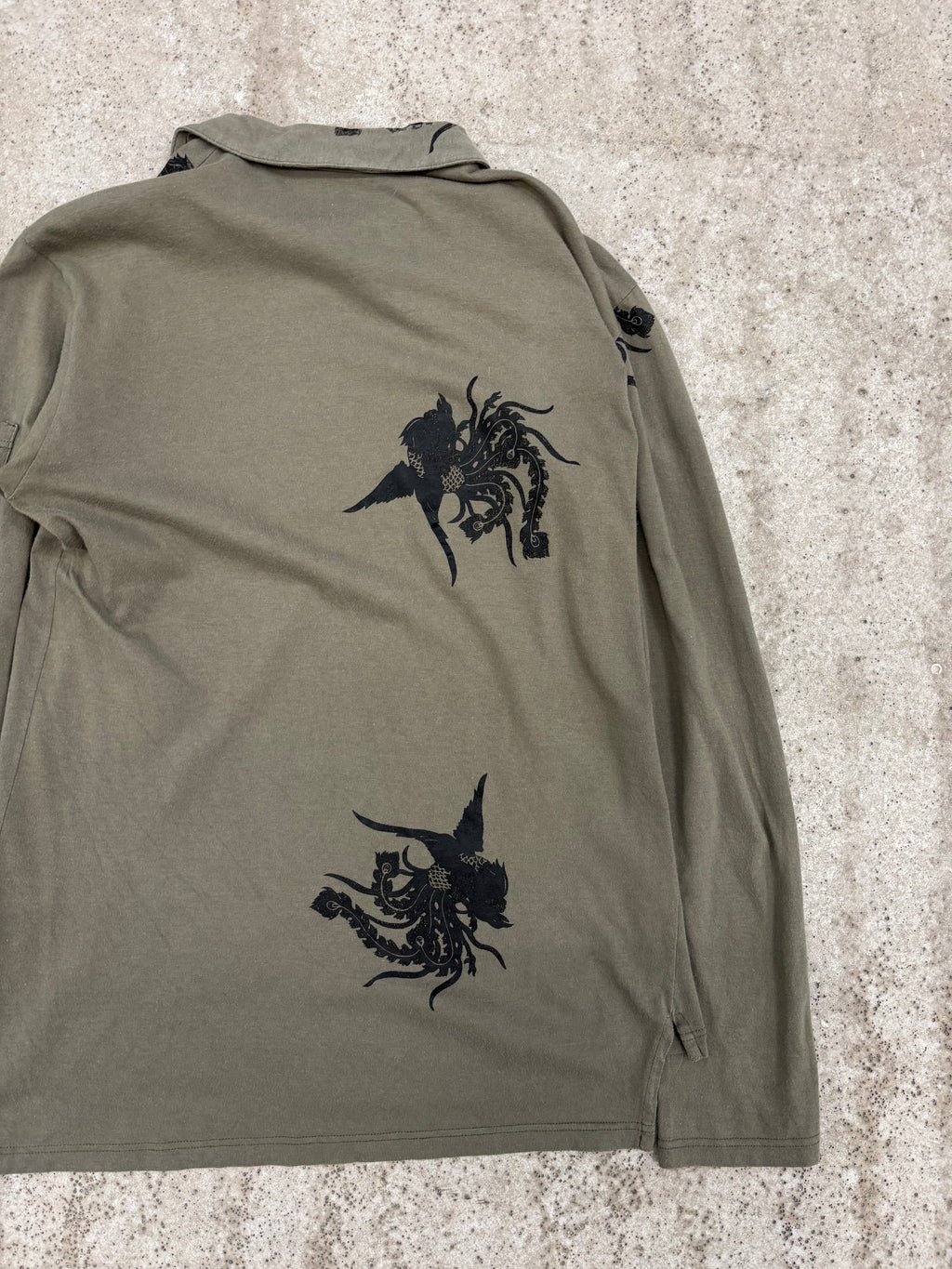 1995 Helmut Lang Phoenix Polo Longsleeve With Sleeve Pocket