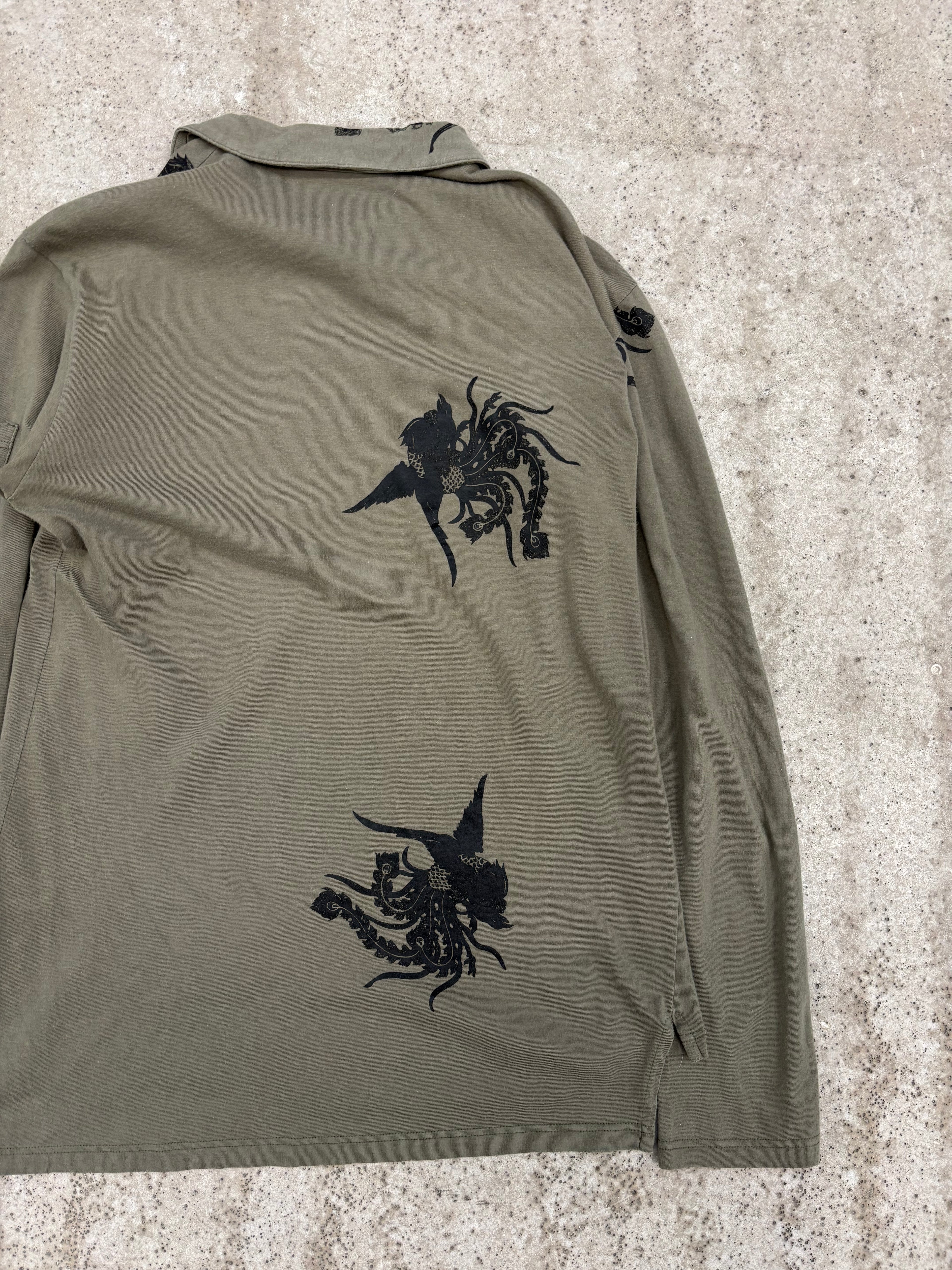 1995 Helmut Lang Phoenix Polo Longsleeve With Sleeve Pocket