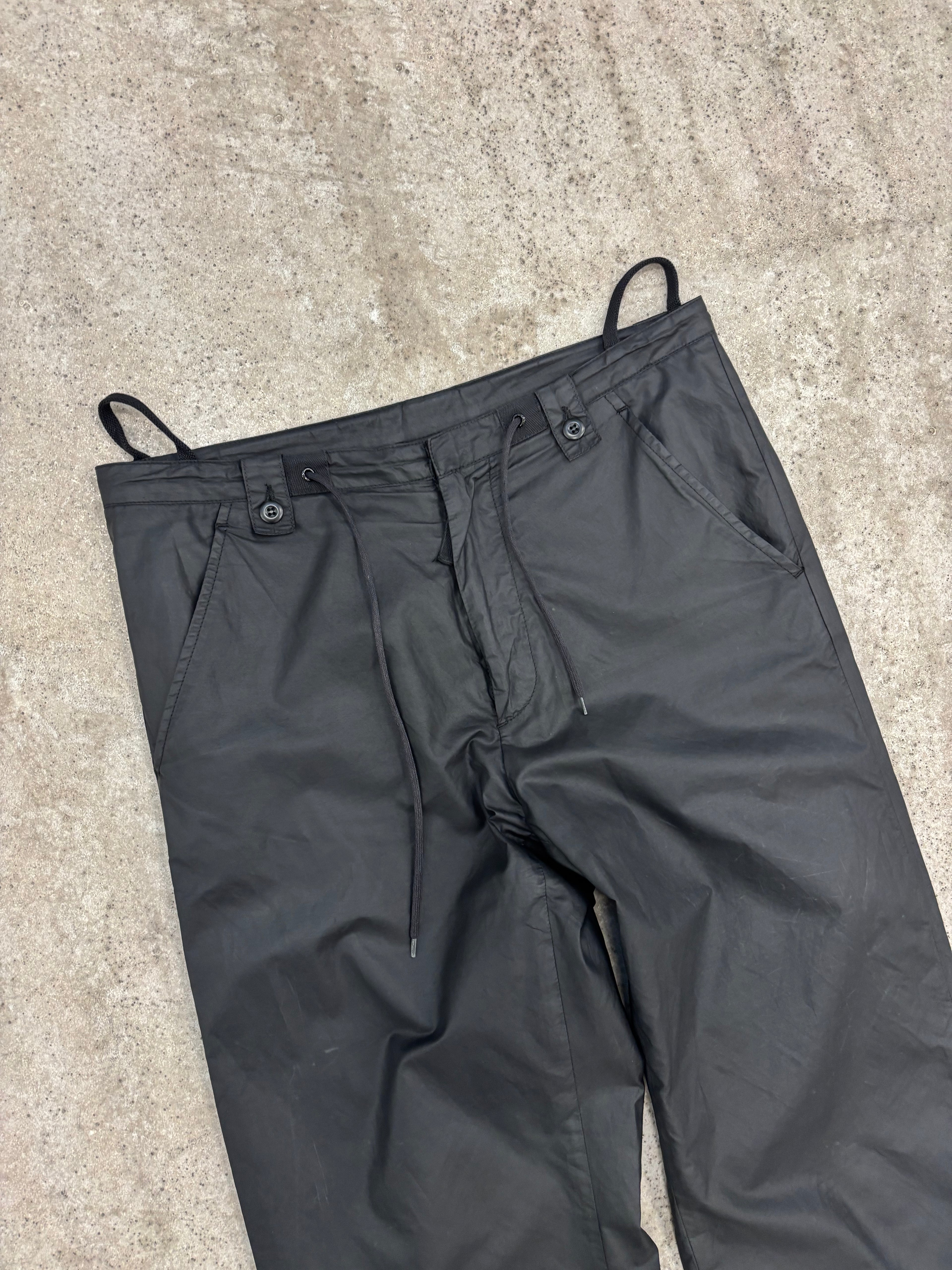 2000's Helmut Lang Nylon Drawstring Adjustable Straight Pants