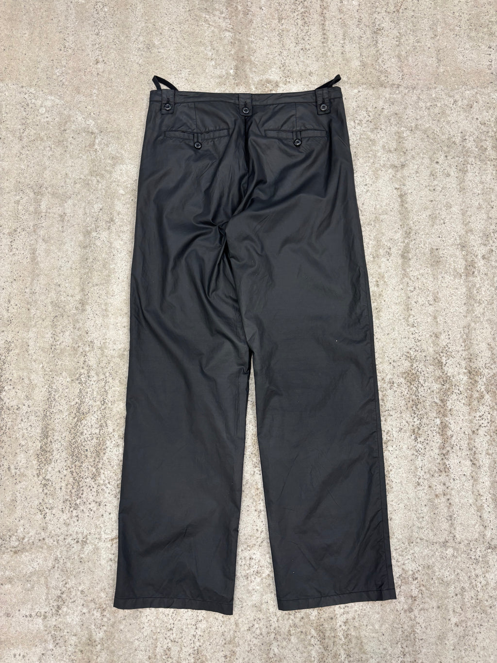2000's Helmut Lang Nylon Drawstring Adjustable Straight Pants