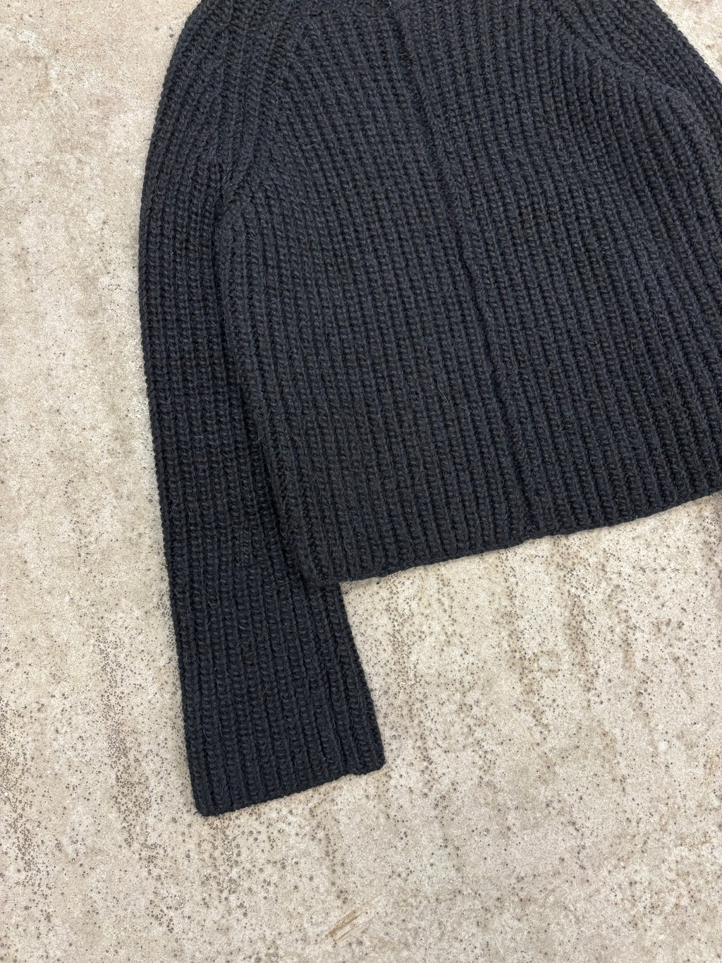 2000's Balenciaga by Nicolas Ghesquière Turtleneck Wool Knit With Contrasting Back Panel