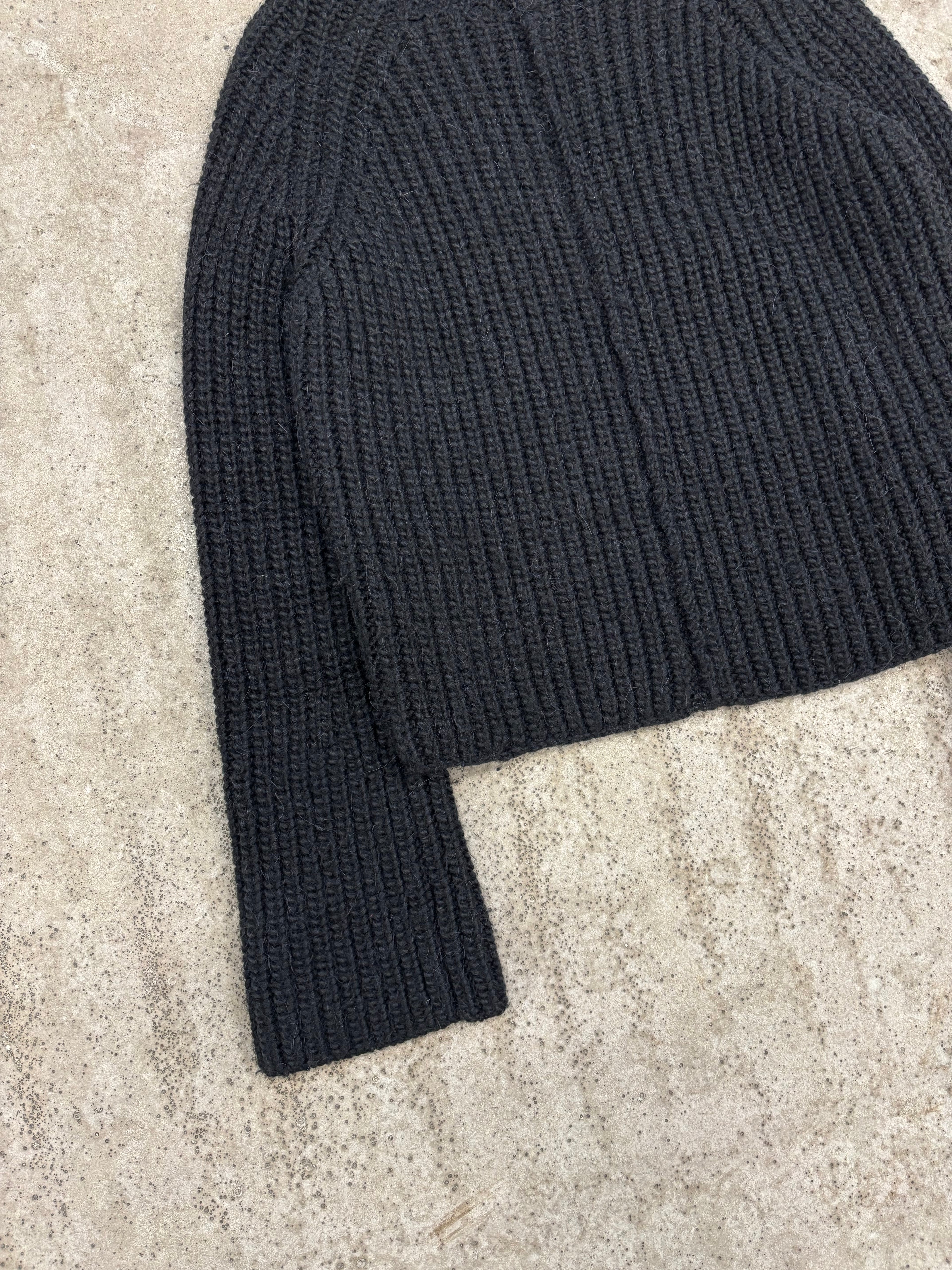 2000's Balenciaga by Nicolas Ghesquière Turtleneck Wool Knit With Contrasting Back Panel