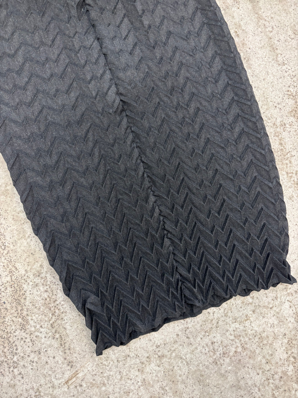 1980's Romeo Gigli Plissé Patterned Maxi Skirt