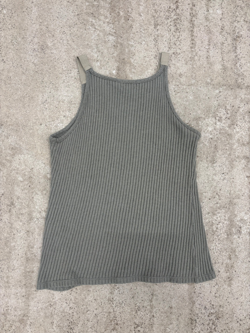 1999 Helmut Lang Ribbed Military Tank Top